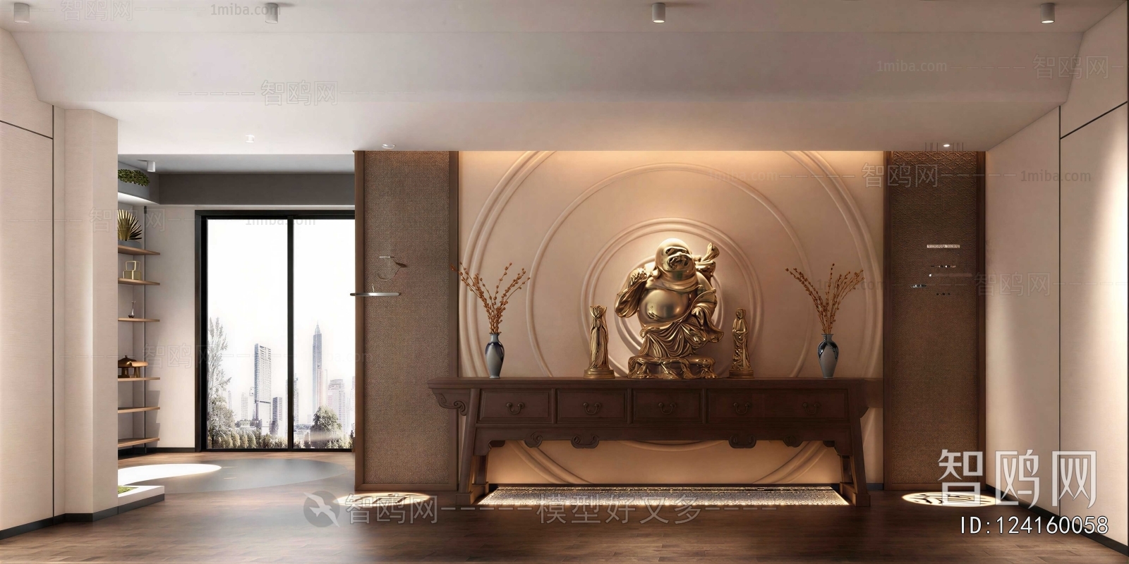 New Chinese Style Buddhist Niche