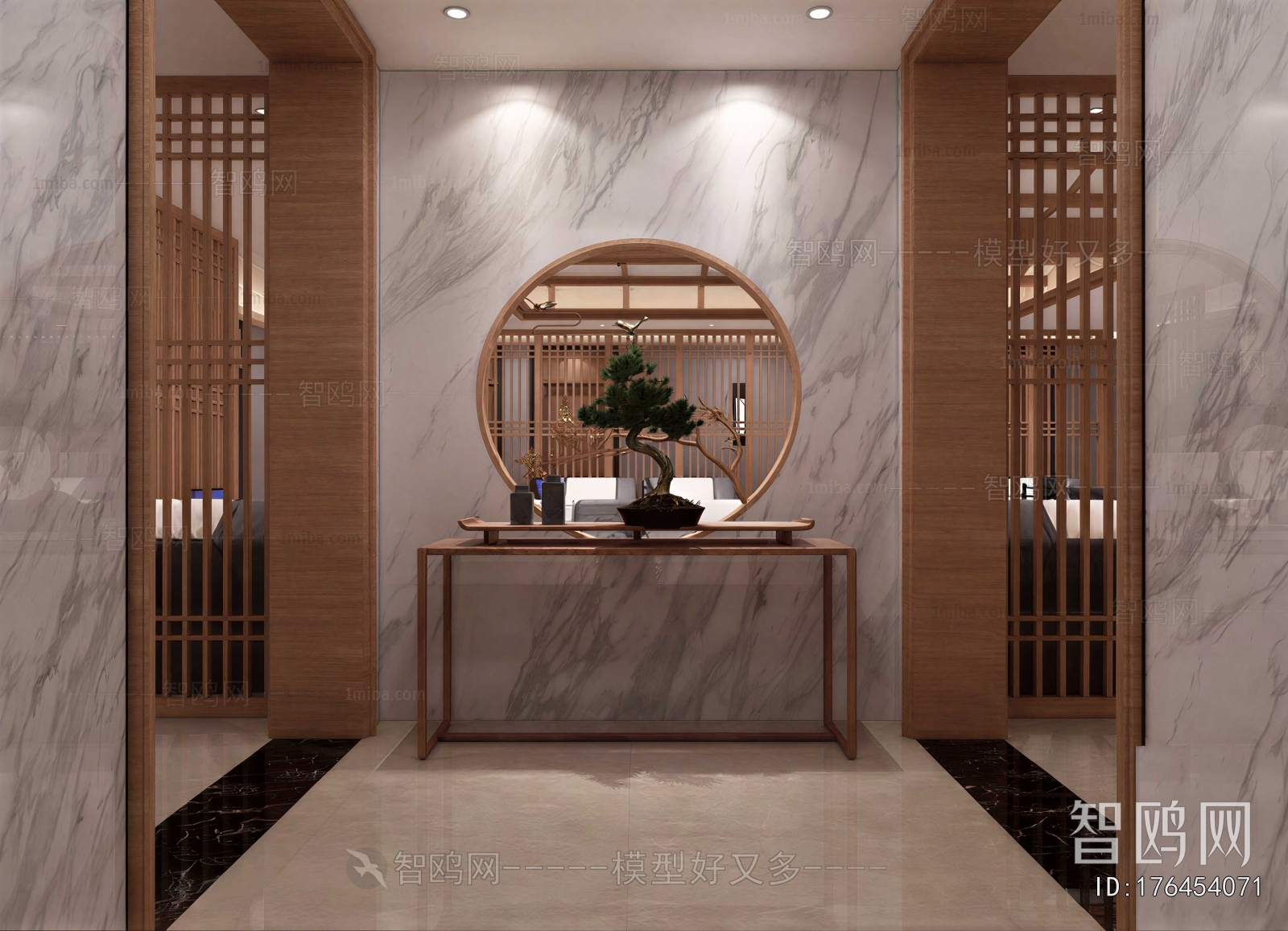 New Chinese Style Hallway