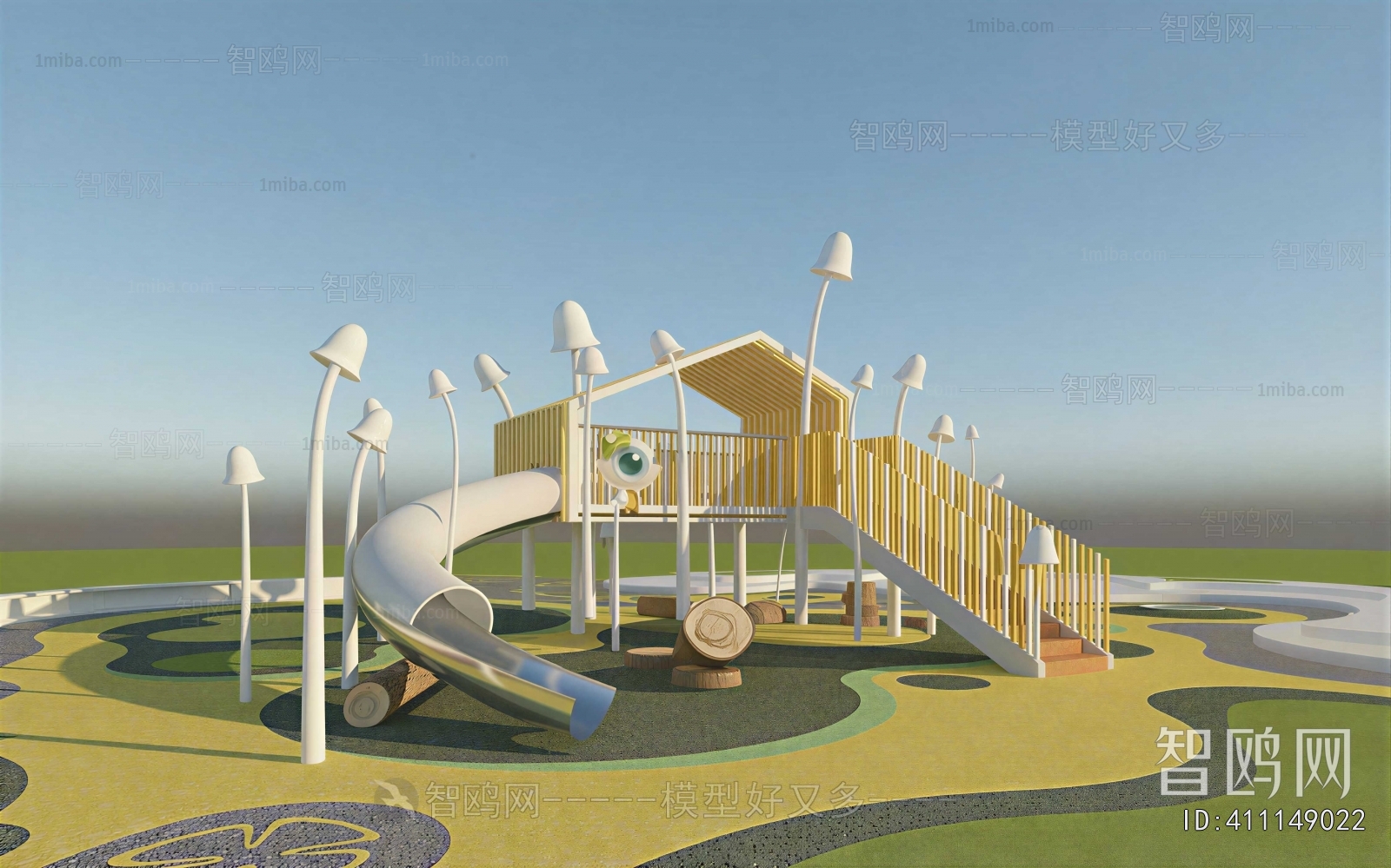 Modern Park Landscape