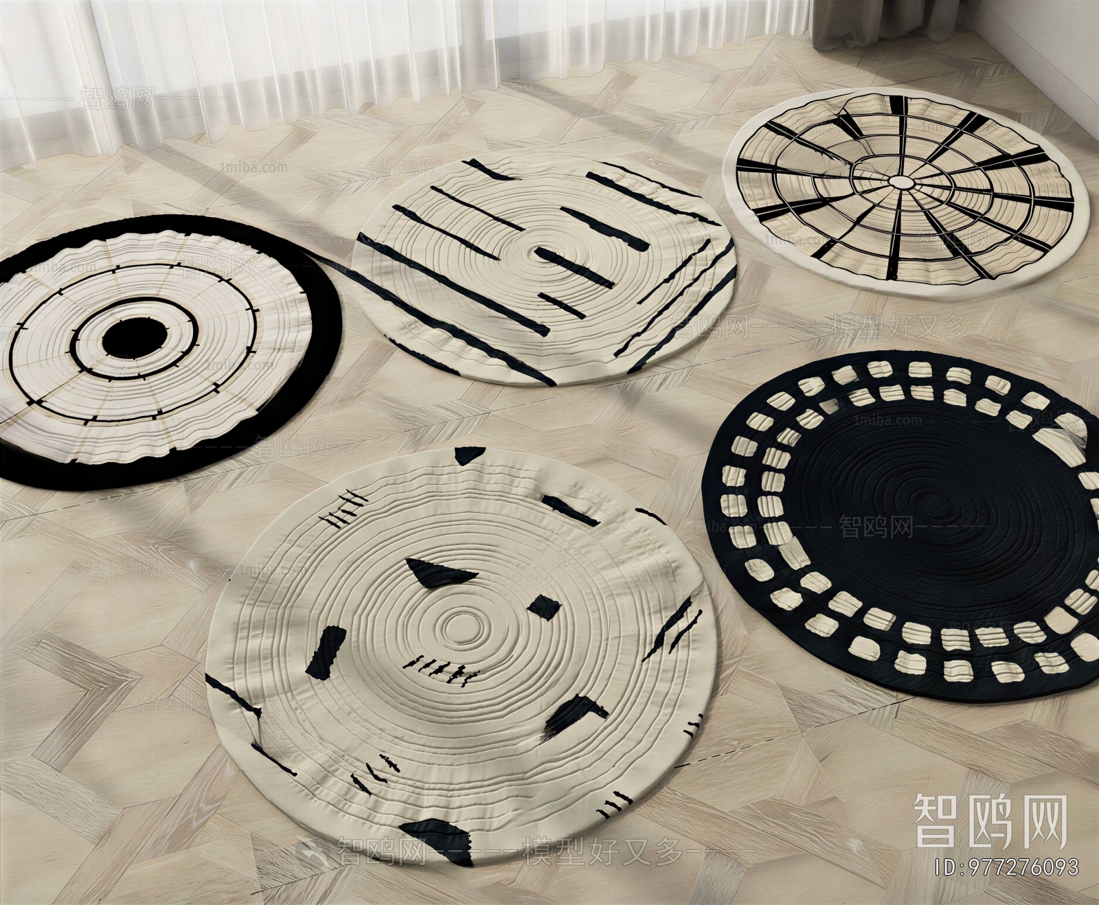 European Style Circular Carpet