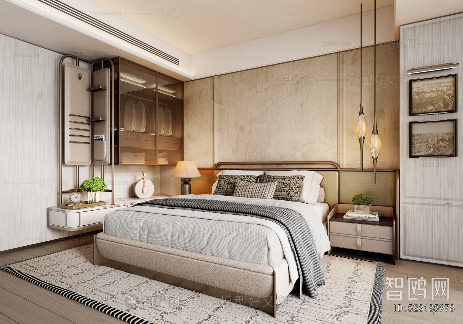 New Chinese Style Bedroom