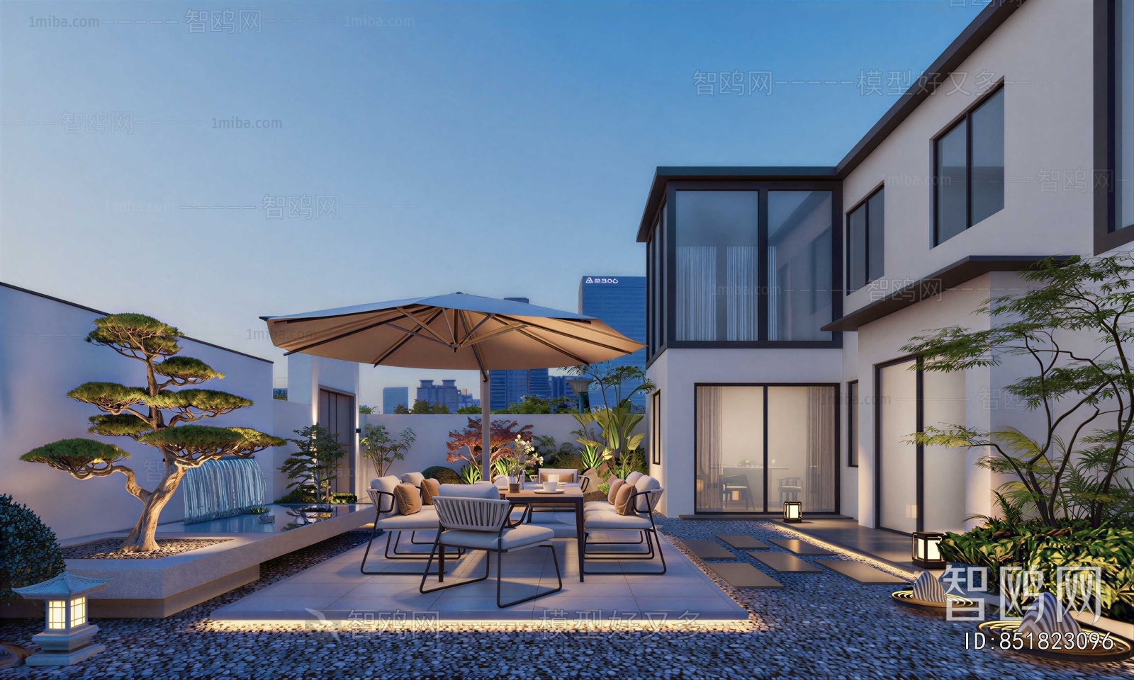 Modern Courtyard/landscape