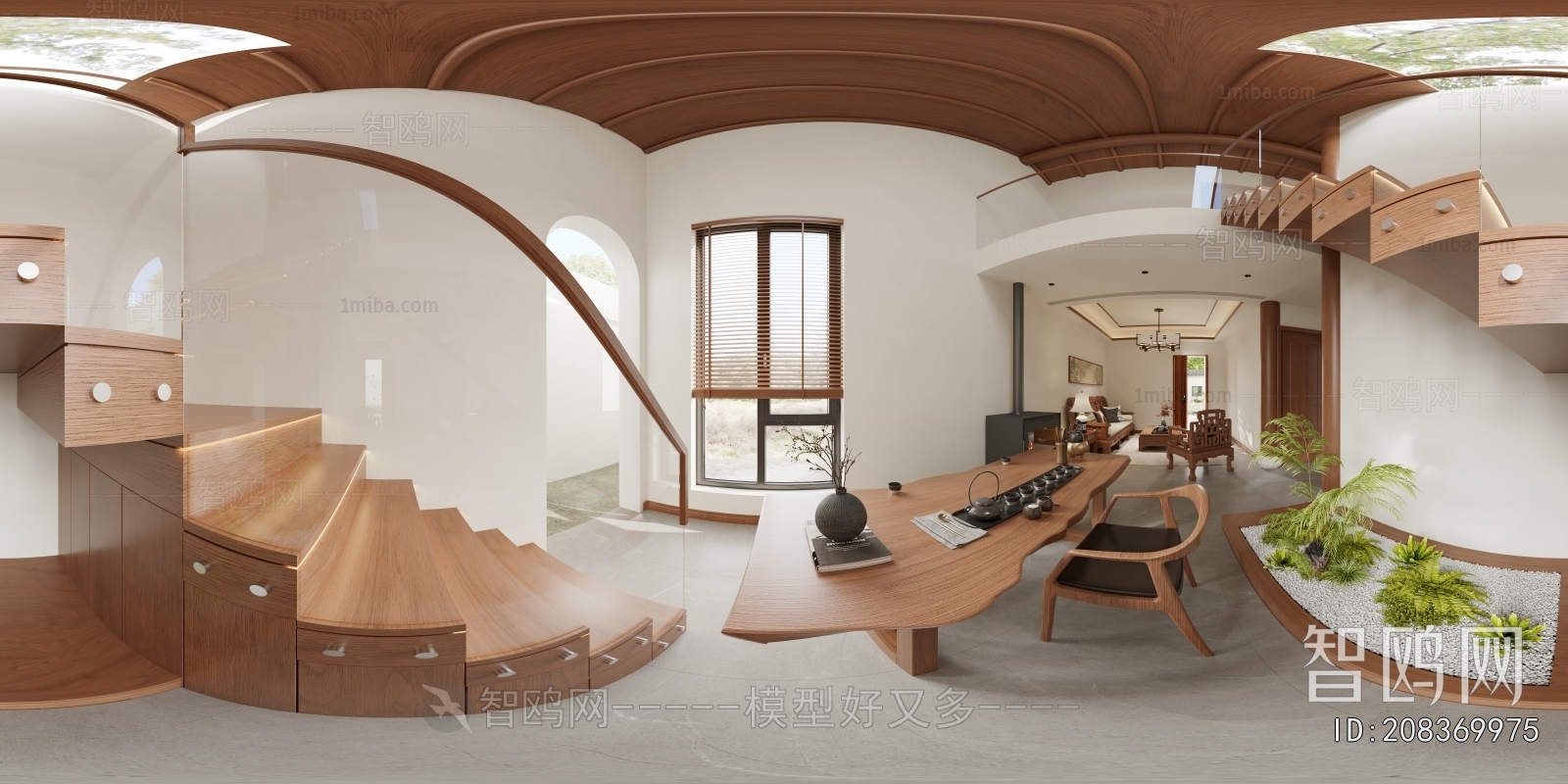 New Chinese Style A Living Room