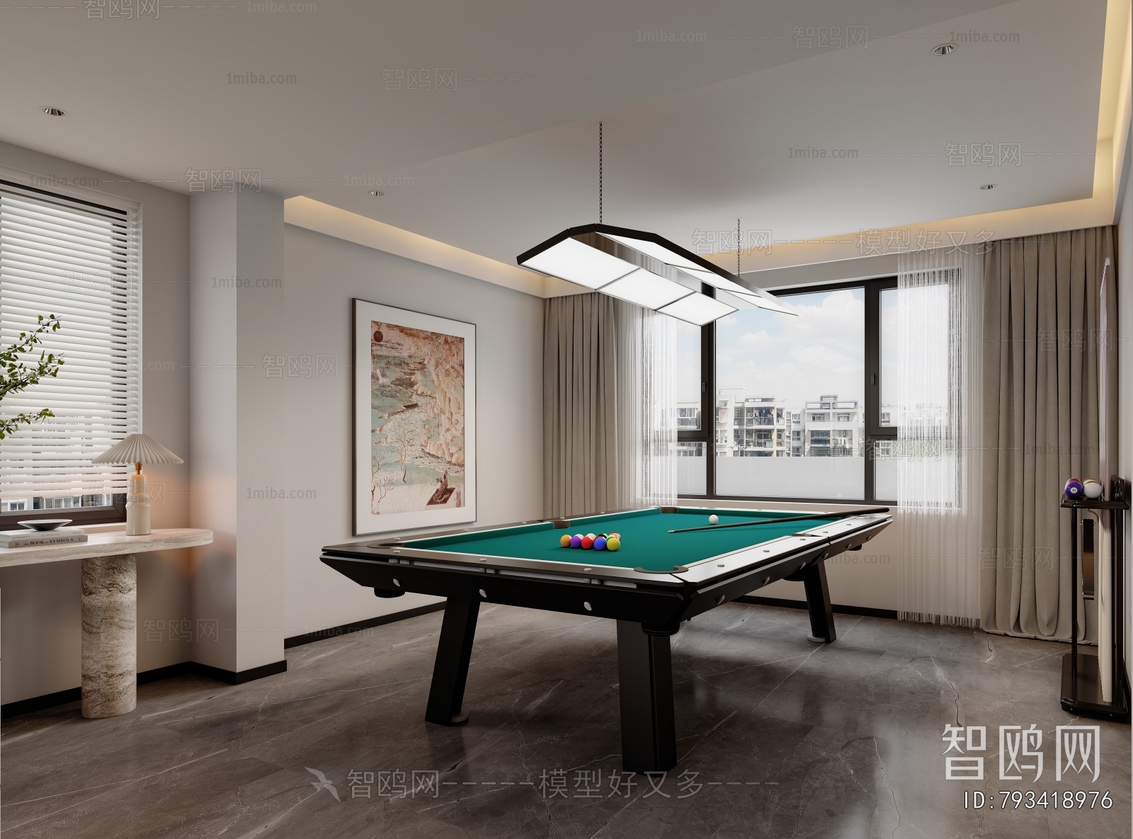 Modern Billiard Room