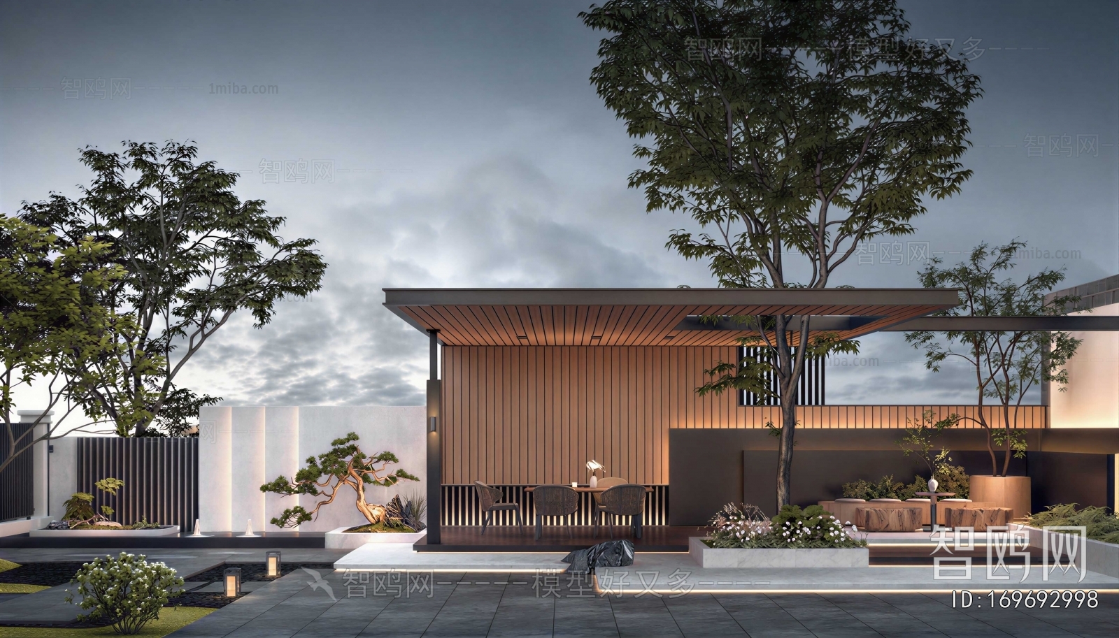 Modern Courtyard/landscape