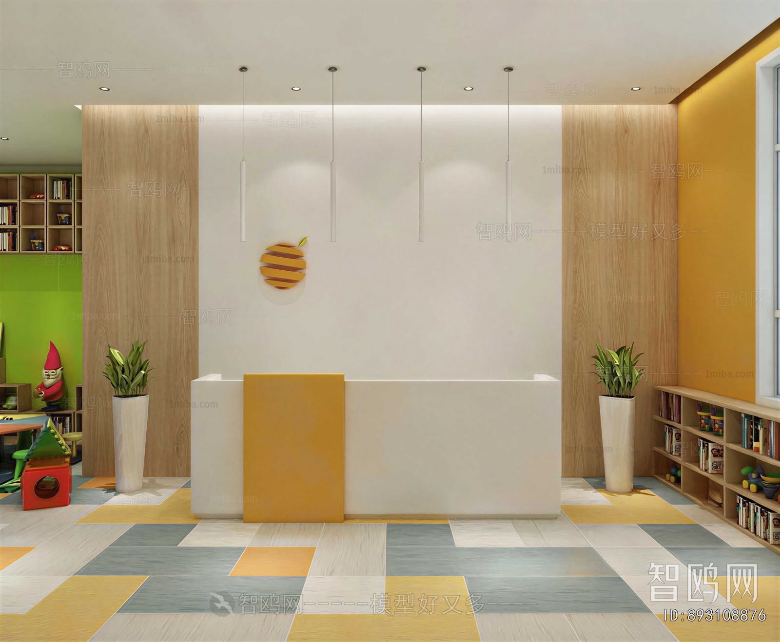 Modern Office Reception Desk