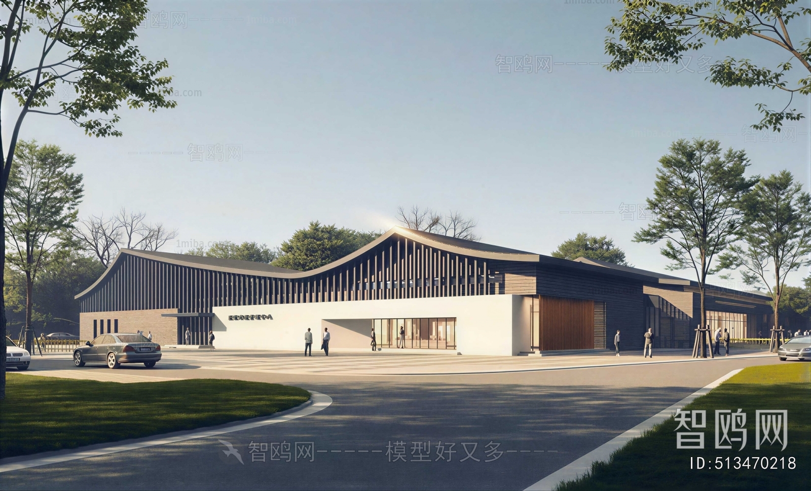 New Chinese Style Architecture Of Artistic Style