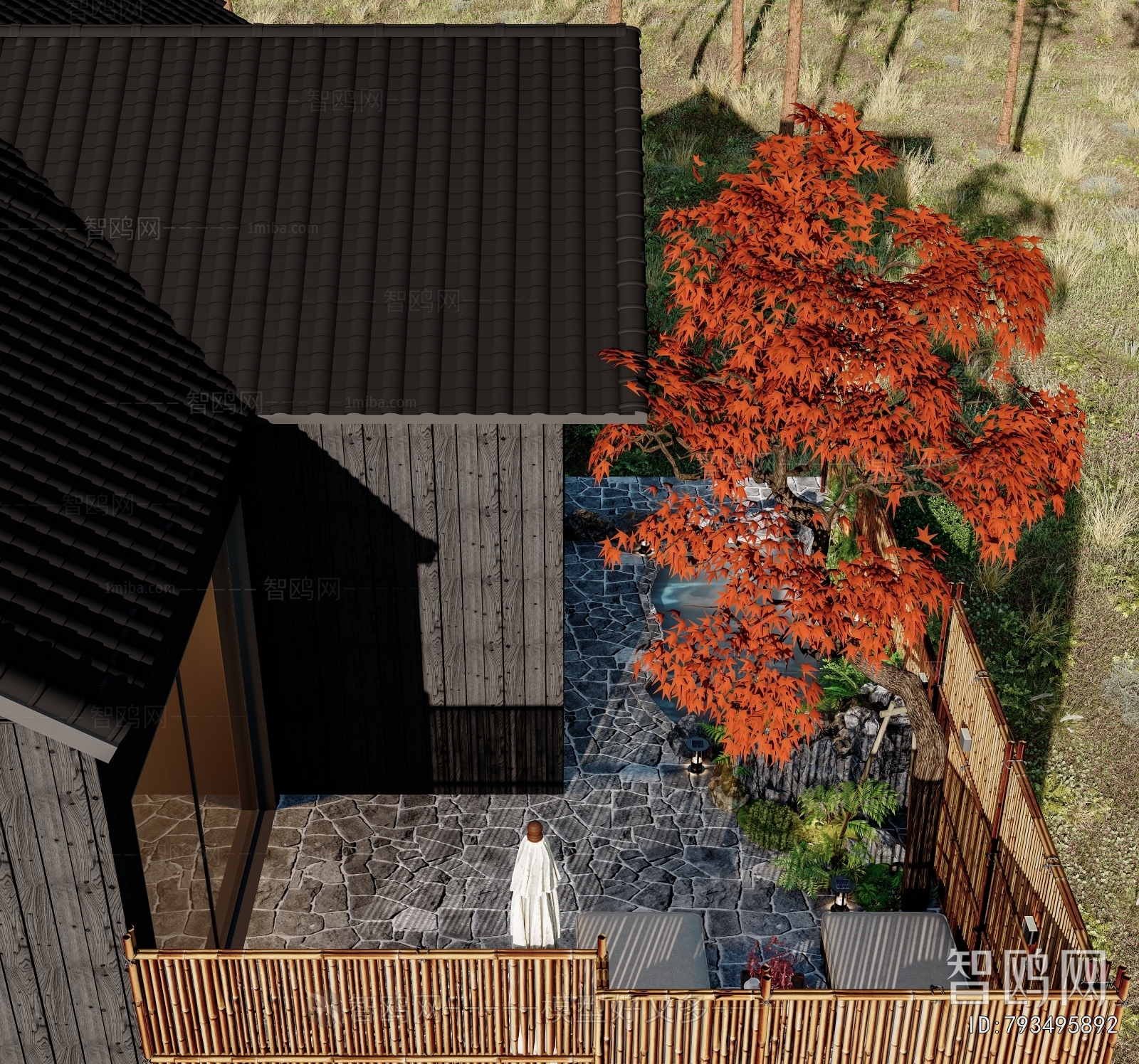 New Chinese Style Courtyard/landscape