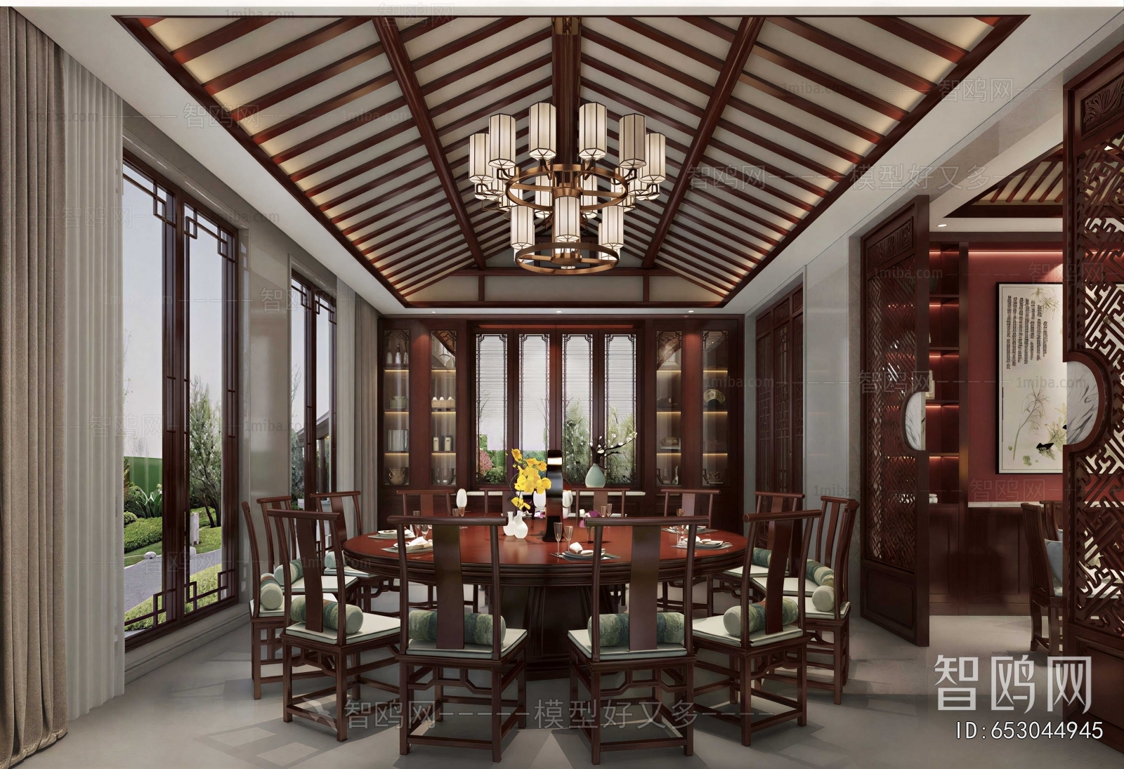 New Chinese Style Dining Room