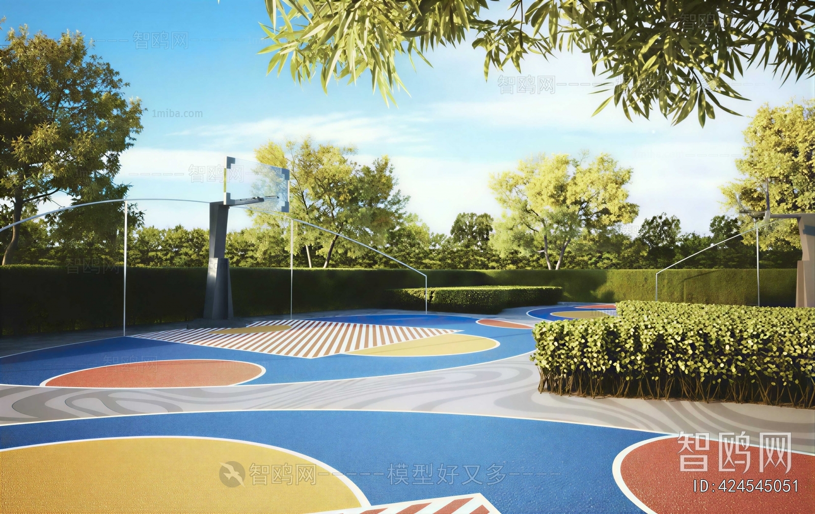 Modern Park Landscape