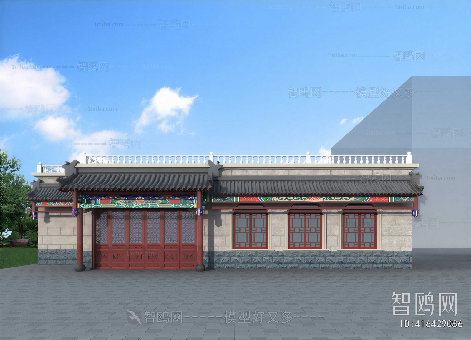 Chinese Style Ancient Architectural Buildings