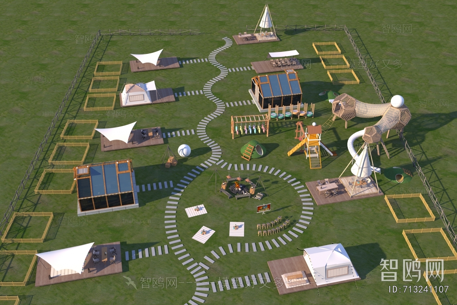 Modern Park Landscape