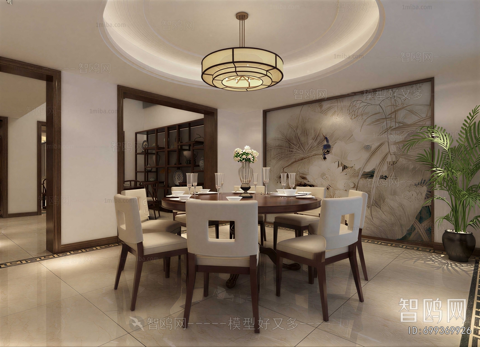 New Chinese Style Dining Room