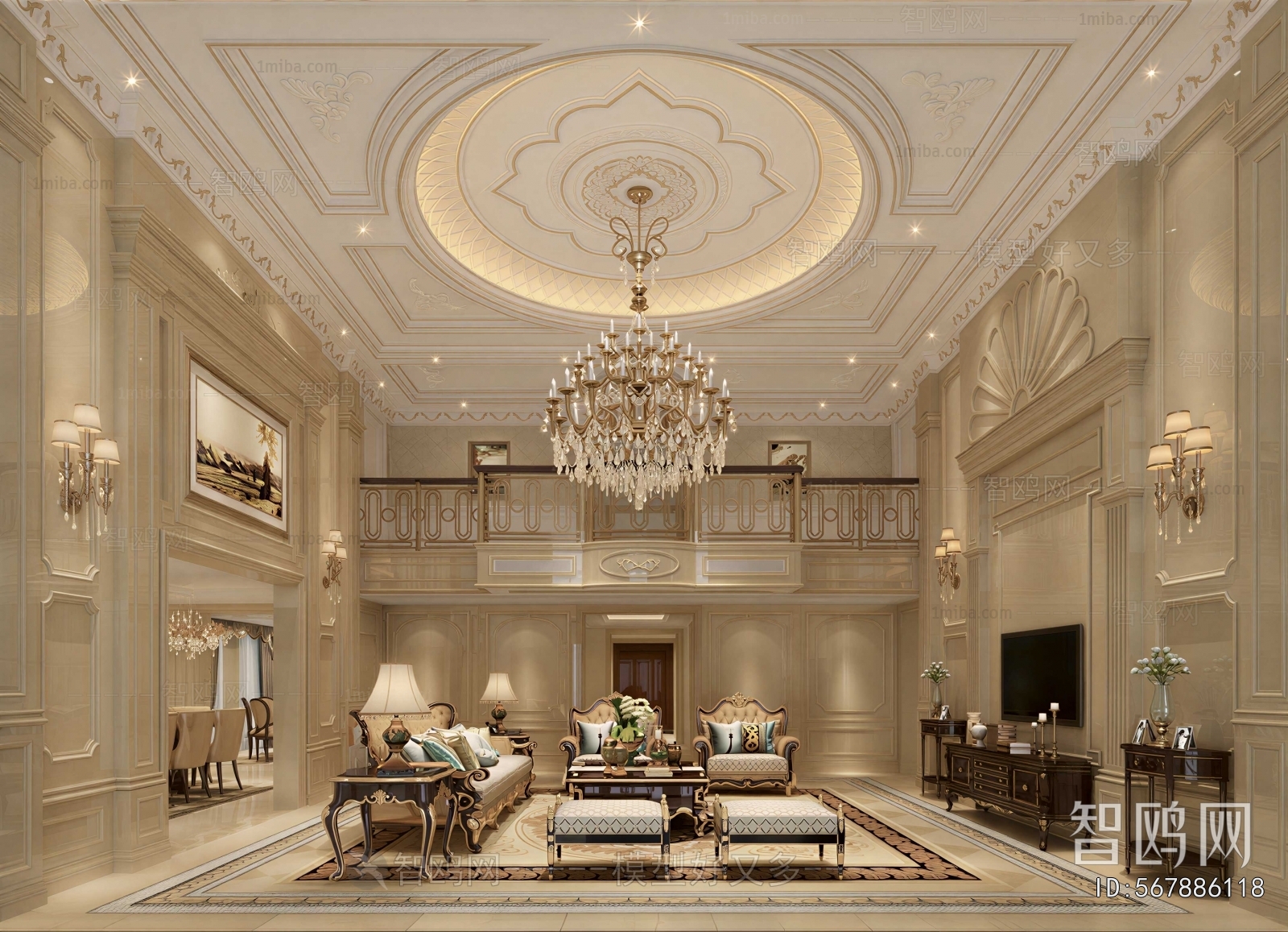 European Style A Living Room