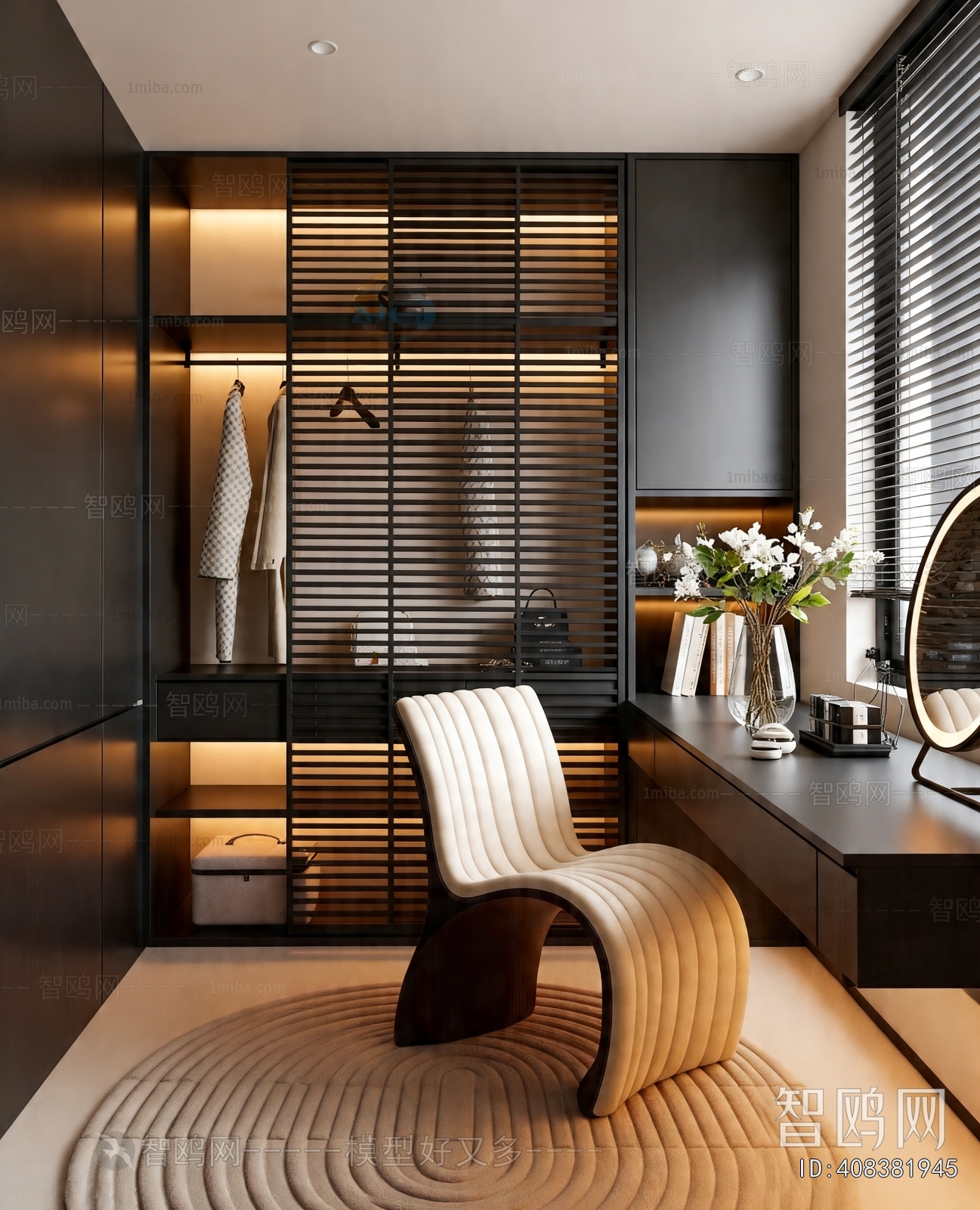 Modern Clothes Storage Area