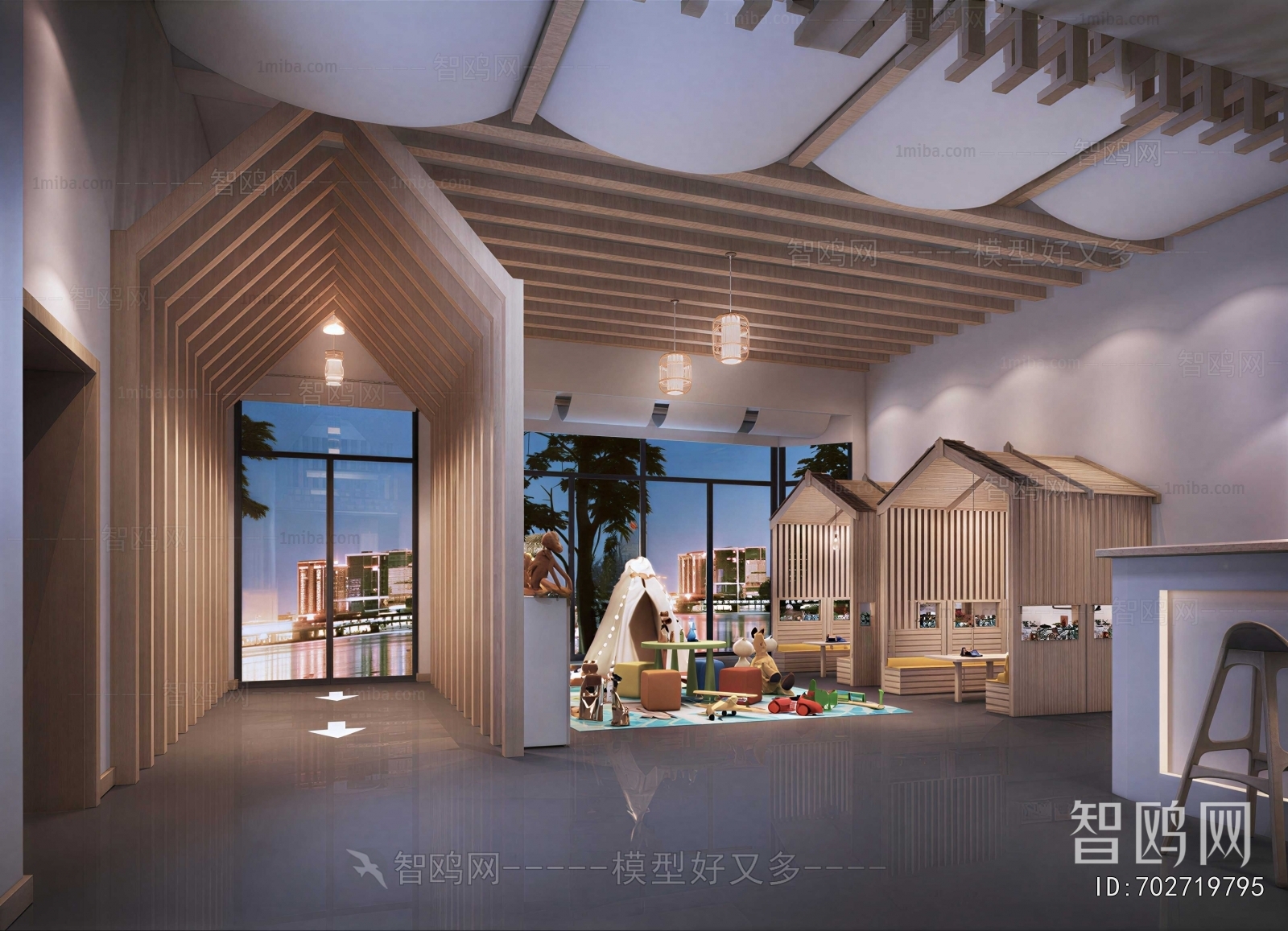 Modern Children's Room Activity Room