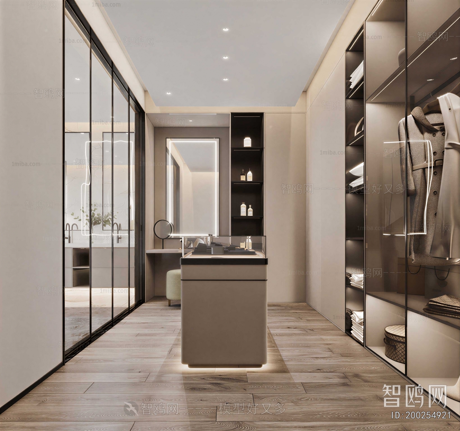 Modern Clothes Storage Area