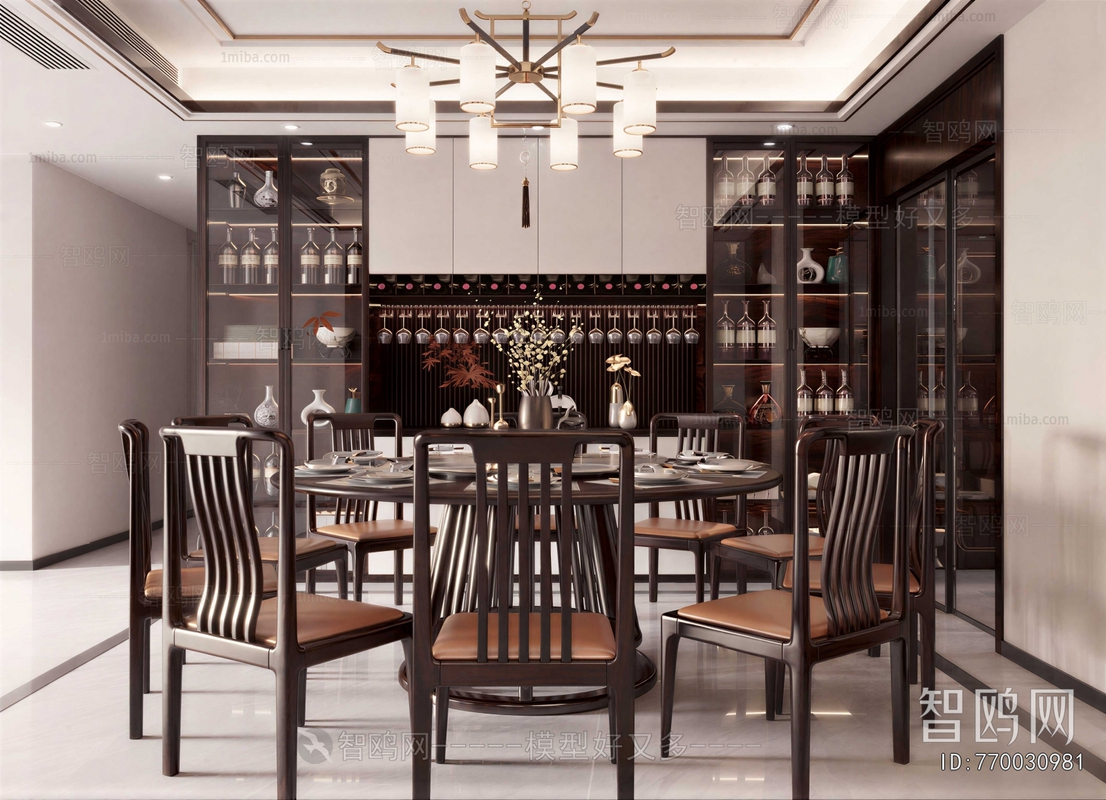 New Chinese Style Dining Room