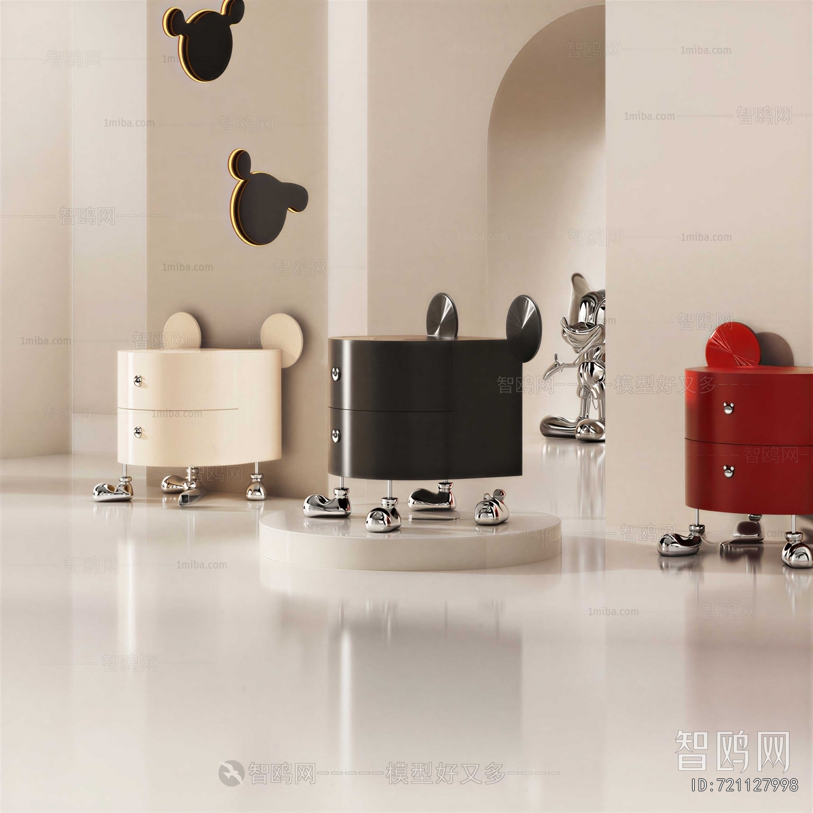 Modern Bedside Cupboard
