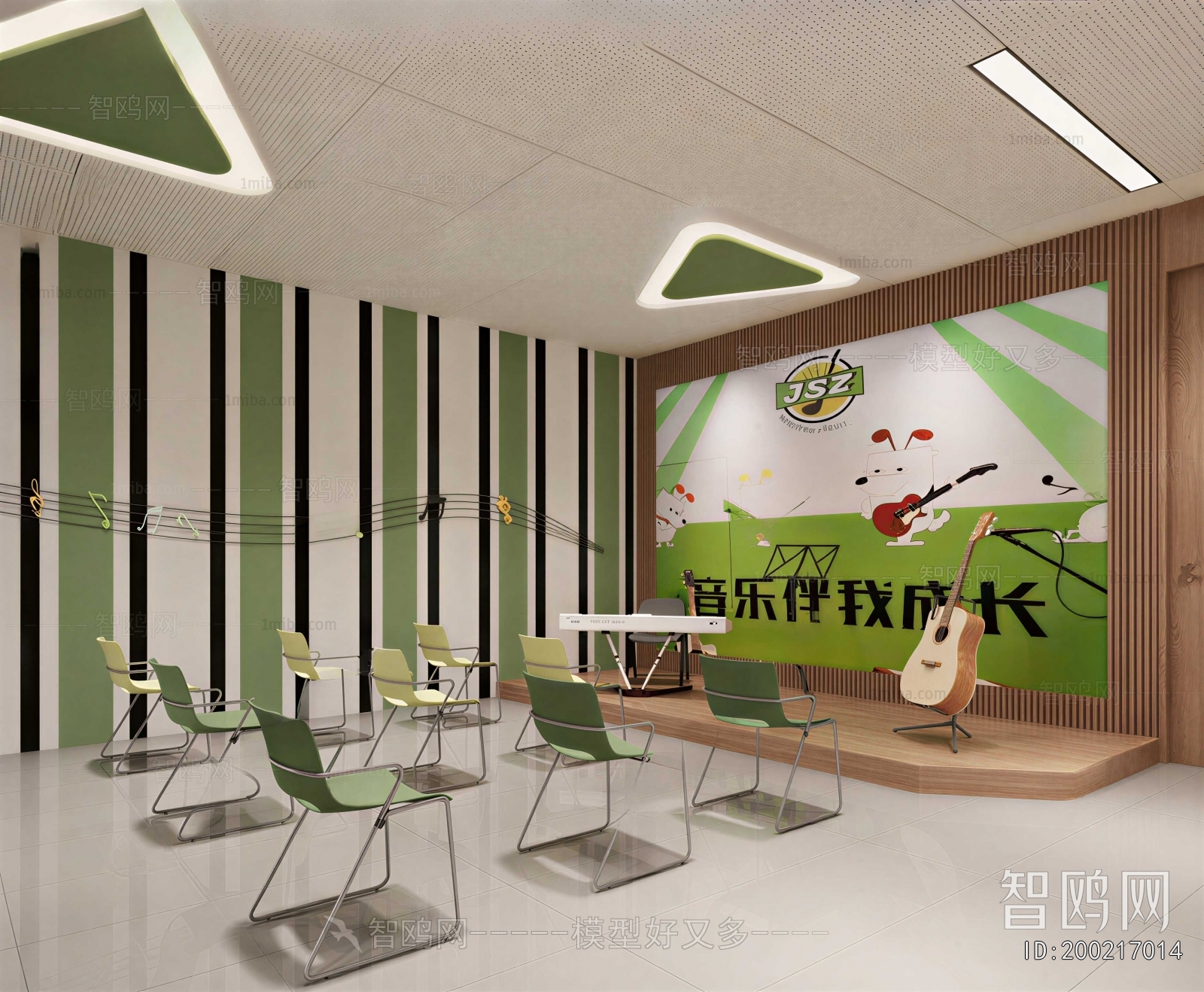 Modern Music Room