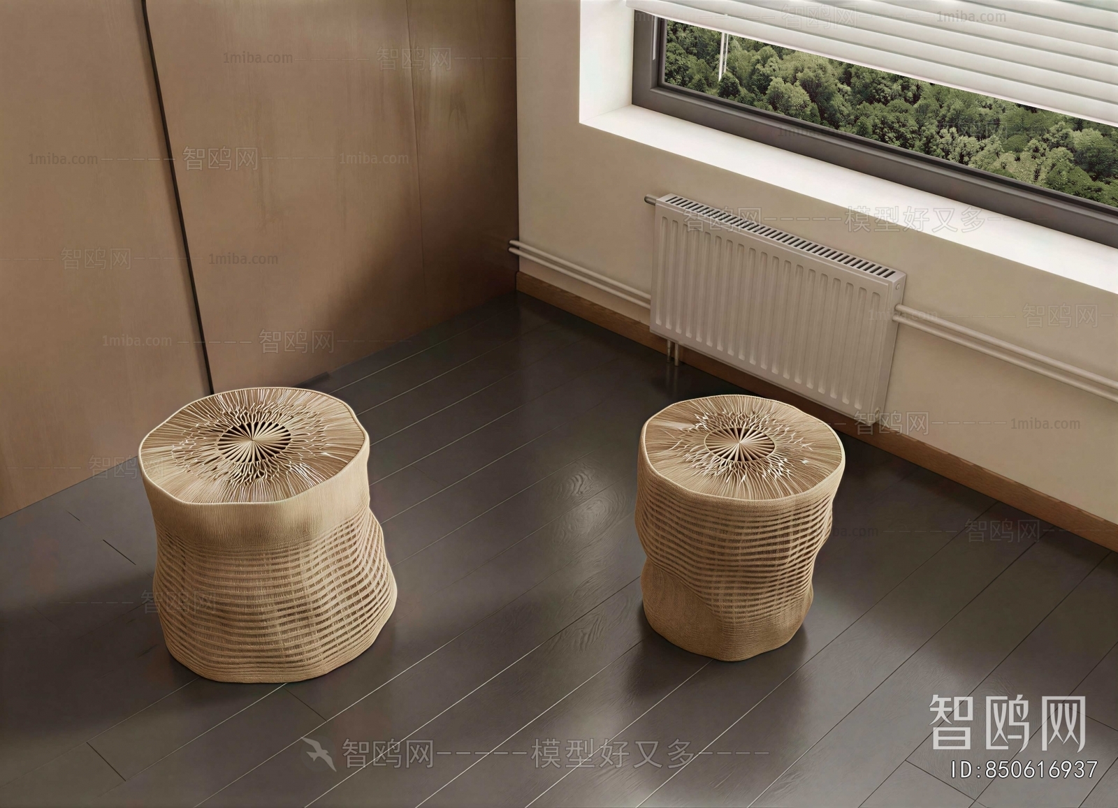 Wabi-sabi Style Stool