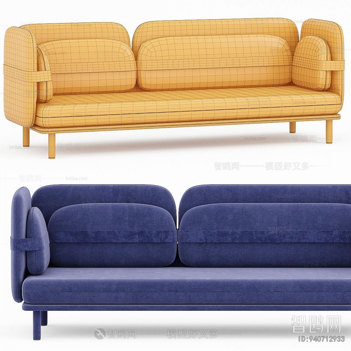 Modern Three-seat Sofa