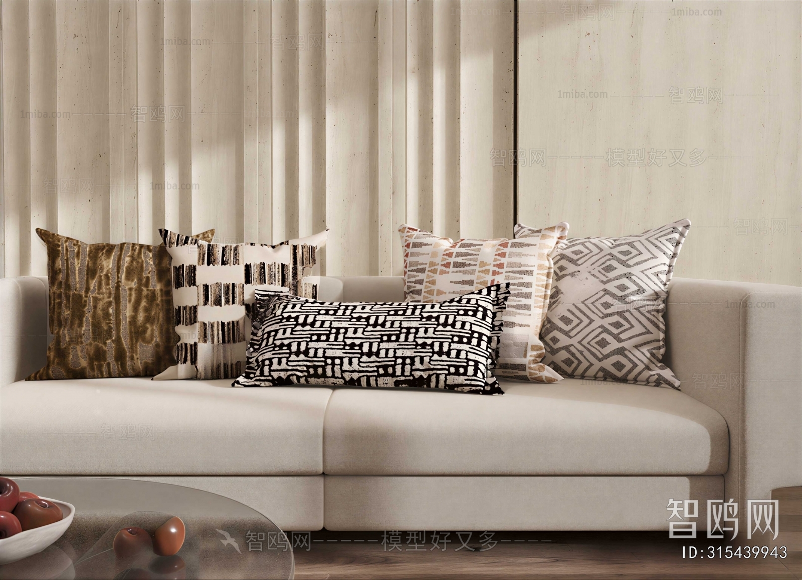 Modern Three-seat Sofa