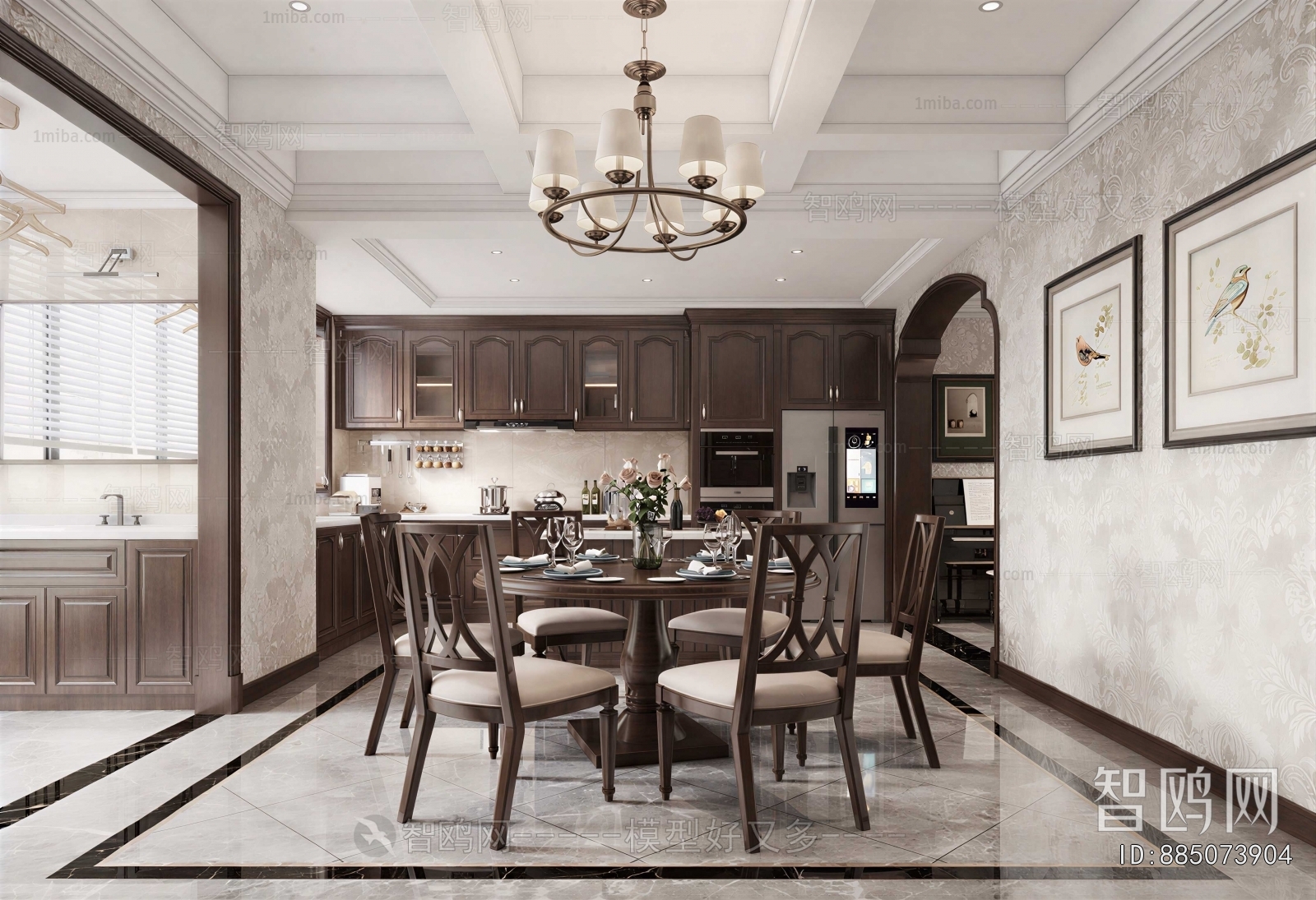 New Chinese Style Dining Room