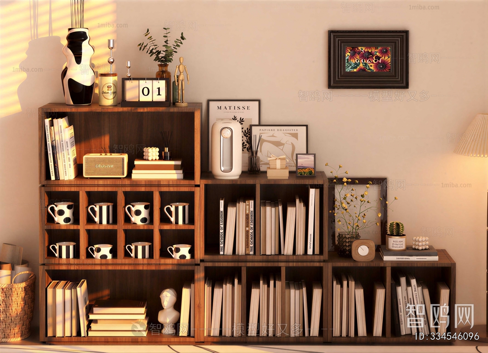 Wabi-sabi Style Bookcase