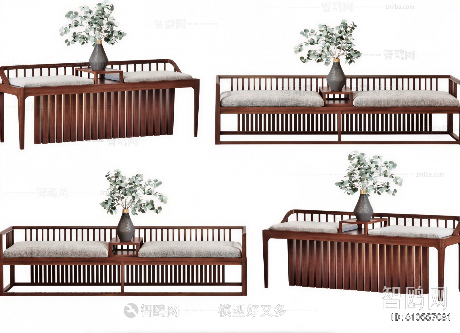 New Chinese Style A Sofa For Two