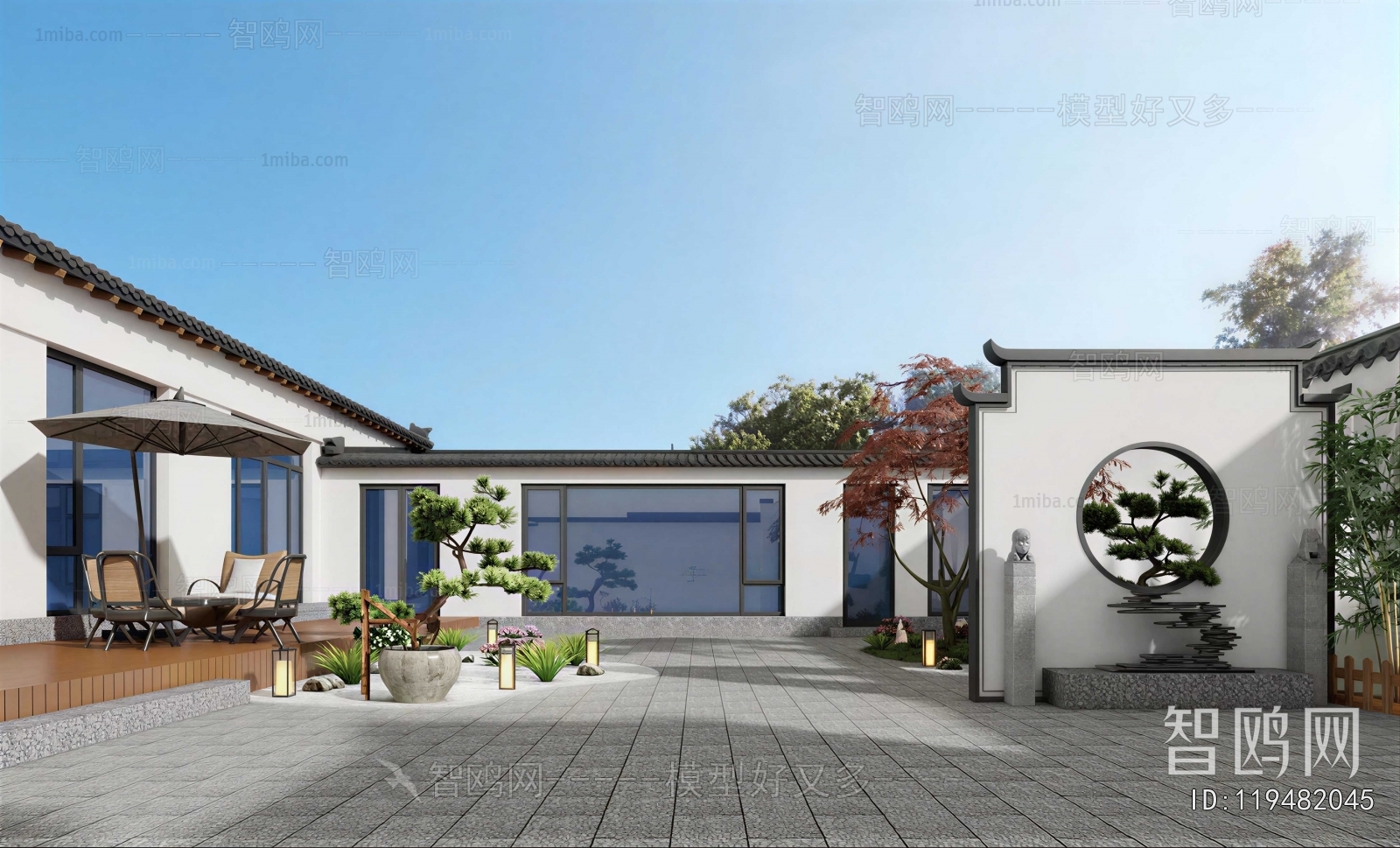 New Chinese Style Courtyard/landscape