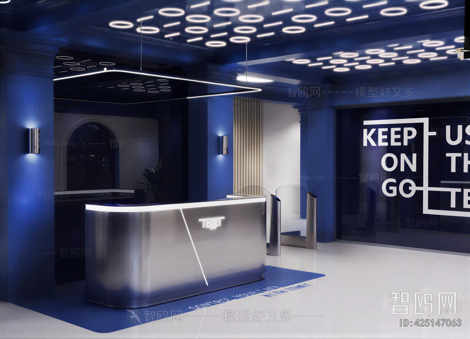 Modern Office Reception Desk