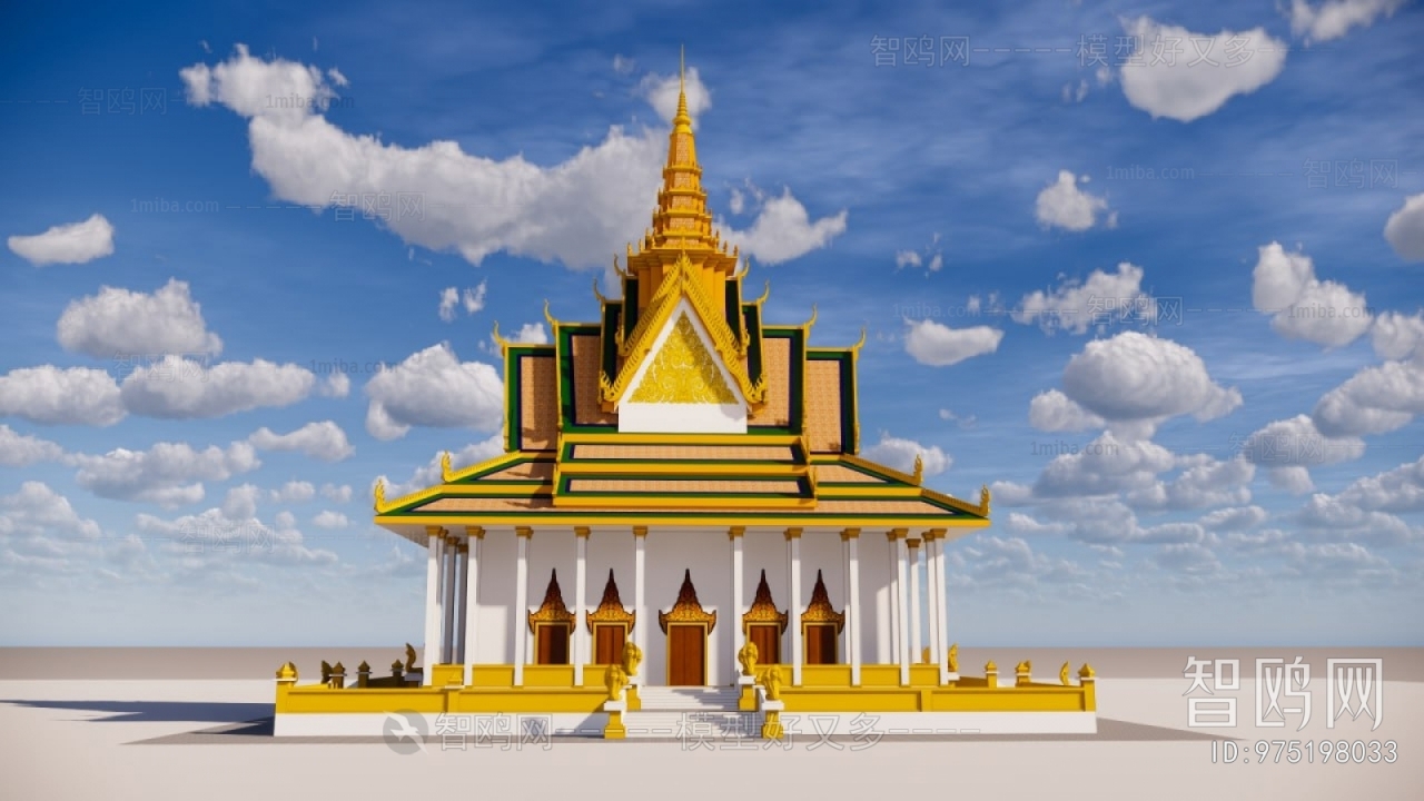 Southeast Asian Style Religious Architecture