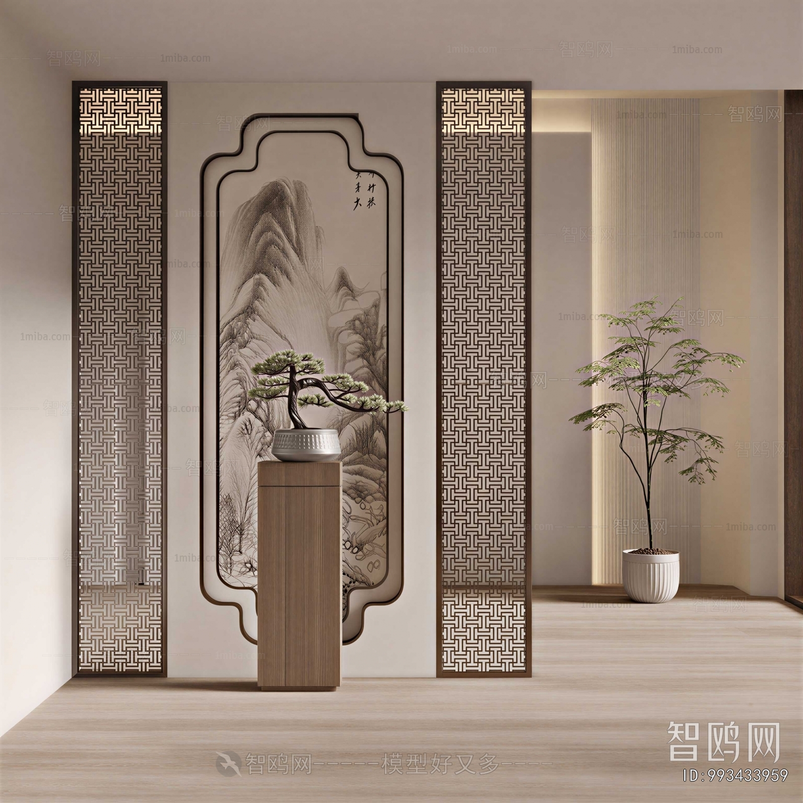 New Chinese Style Hallway