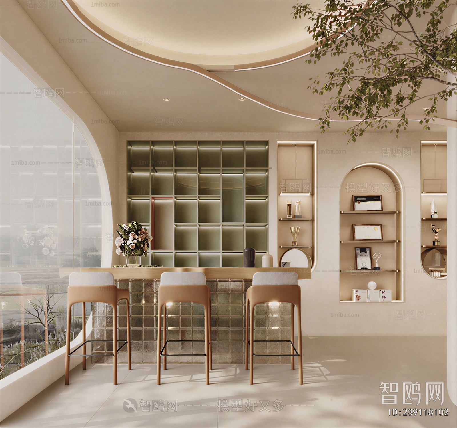 Modern Counter Bar