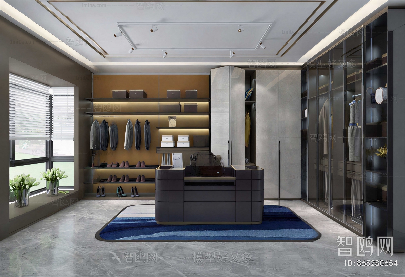 Modern Clothes Storage Area