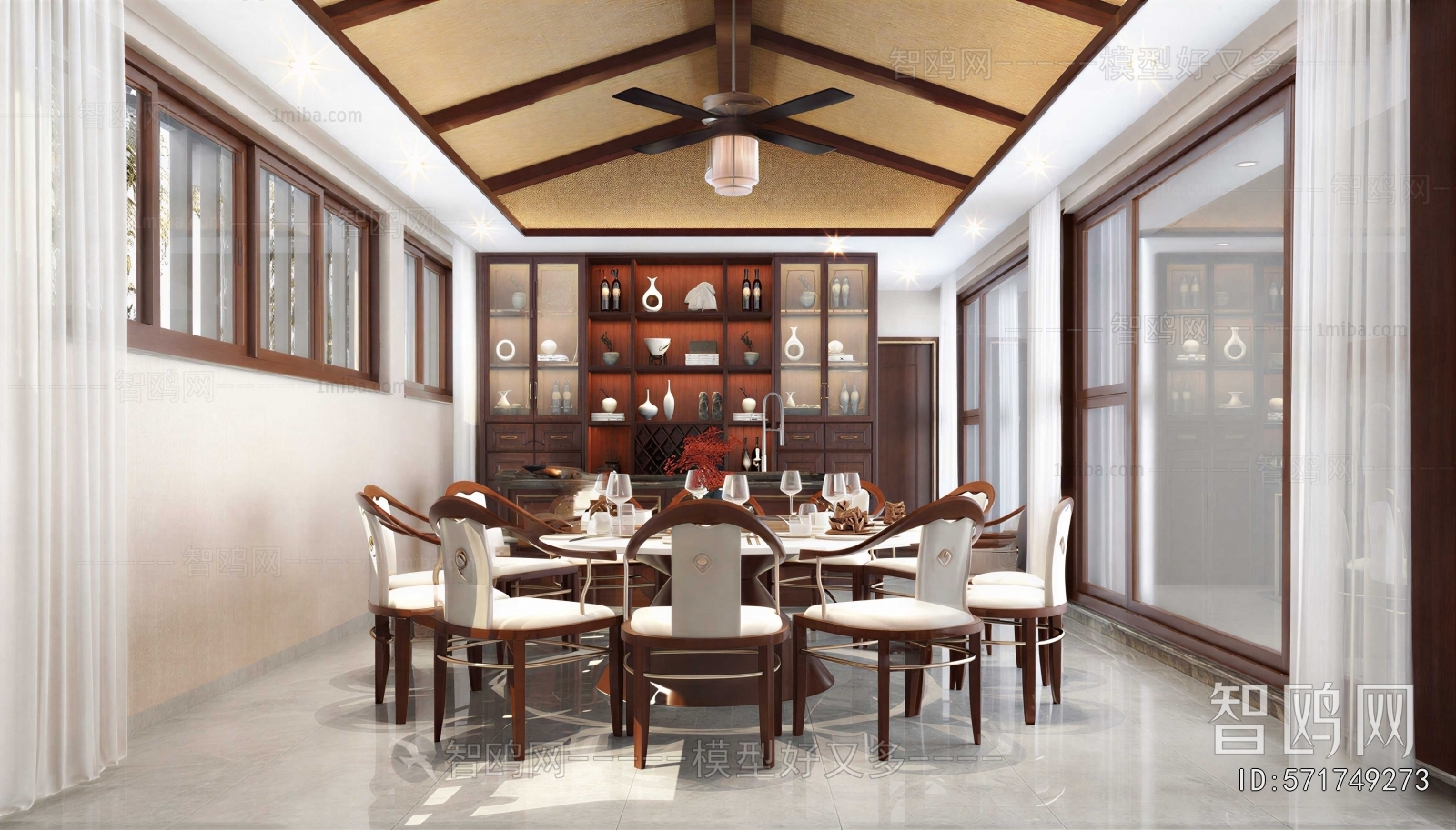 New Chinese Style Dining Room