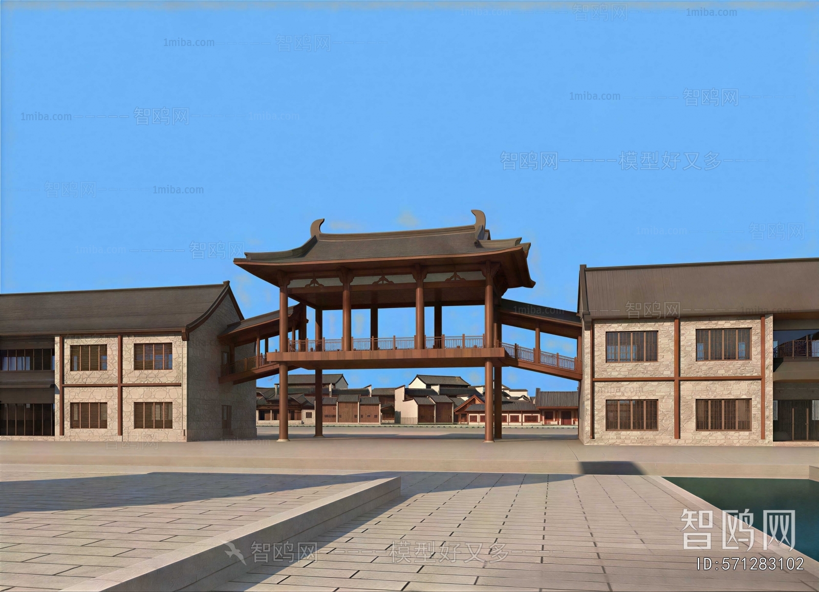 Chinese Style Ancient Architectural Buildings