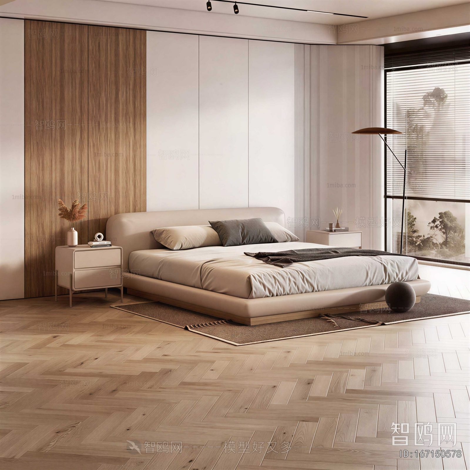 Wabi-sabi Style Bedroom