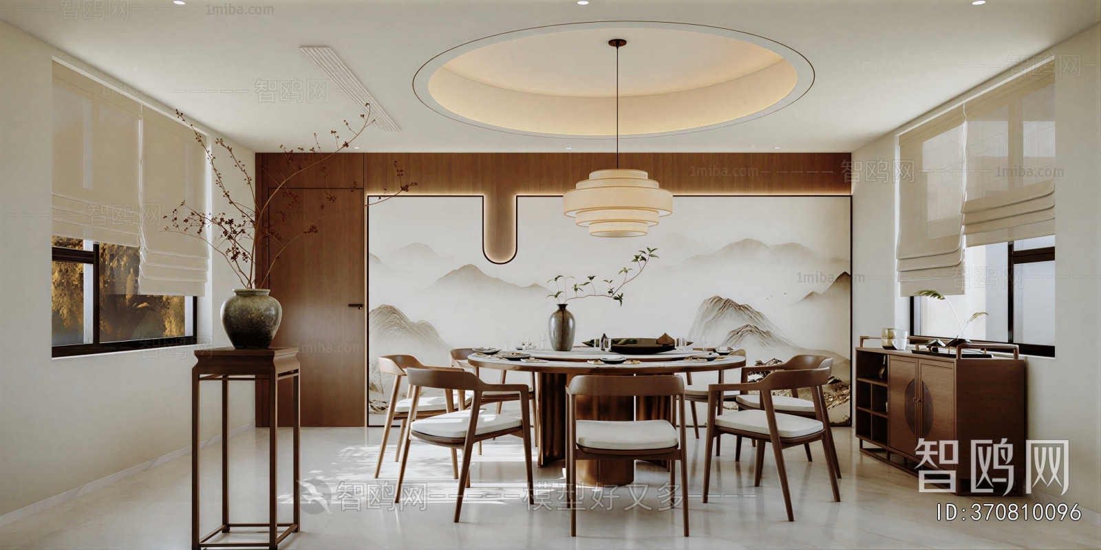 New Chinese Style Dining Room