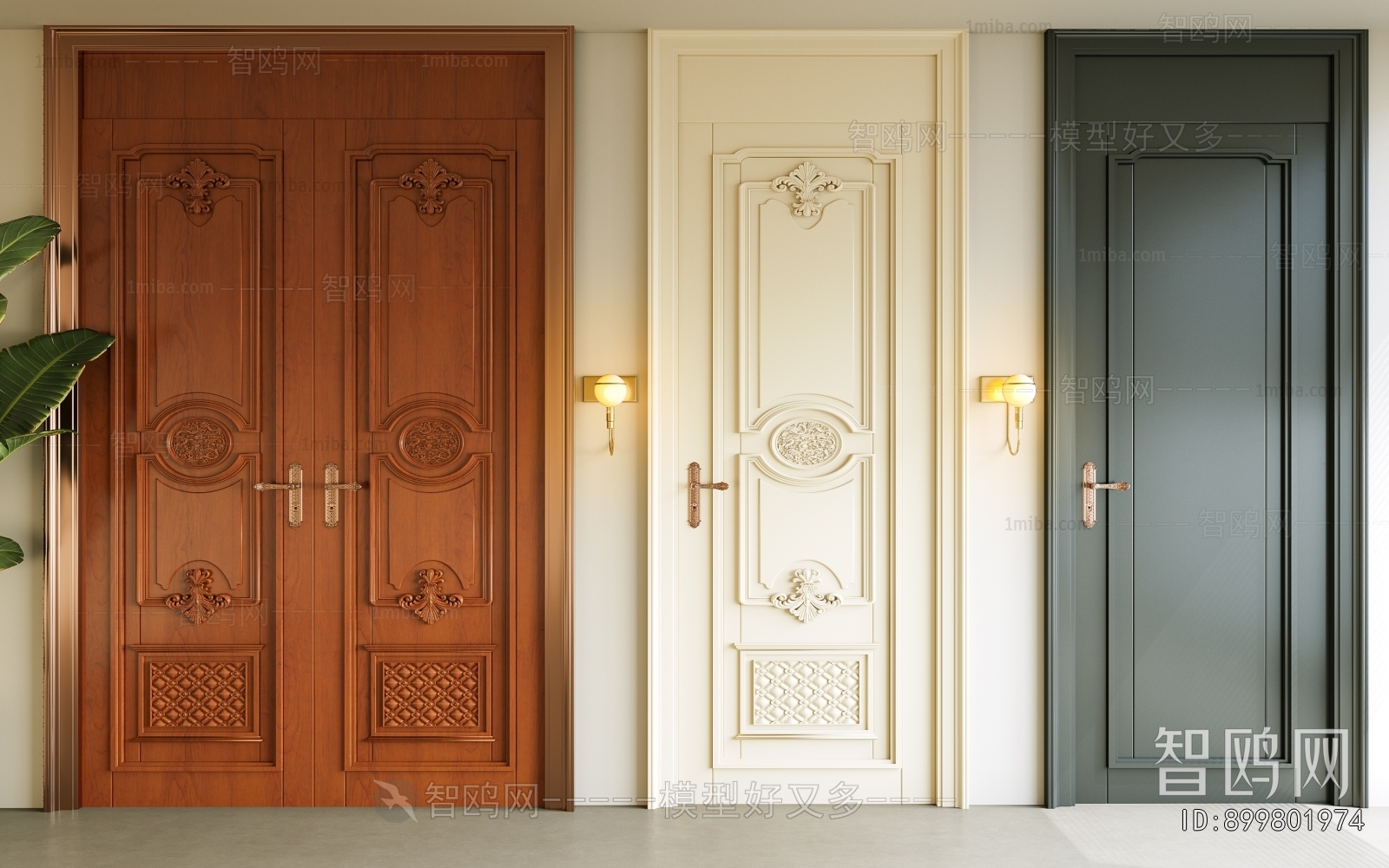 Simple European Style Door