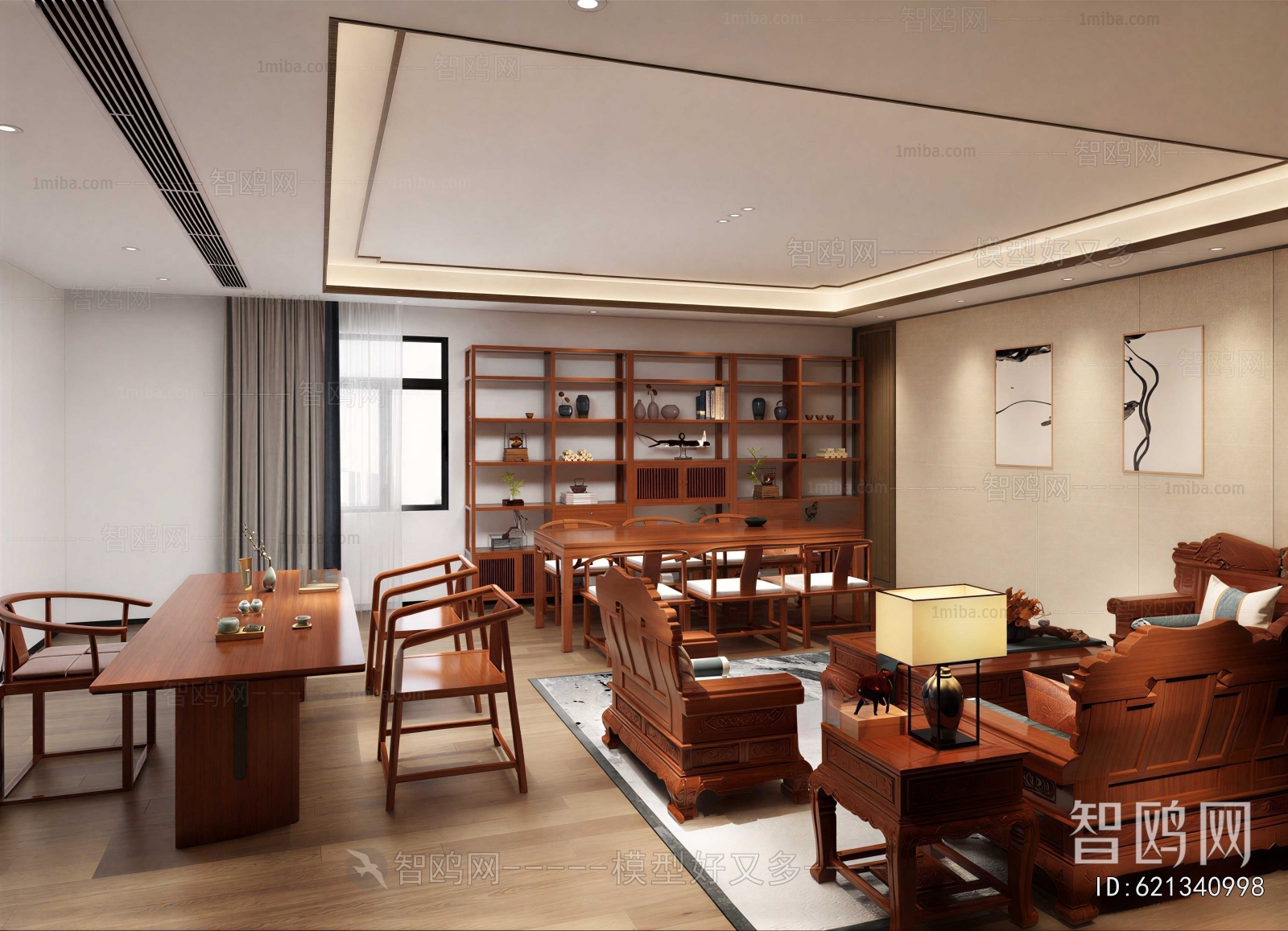 New Chinese Style A Living Room