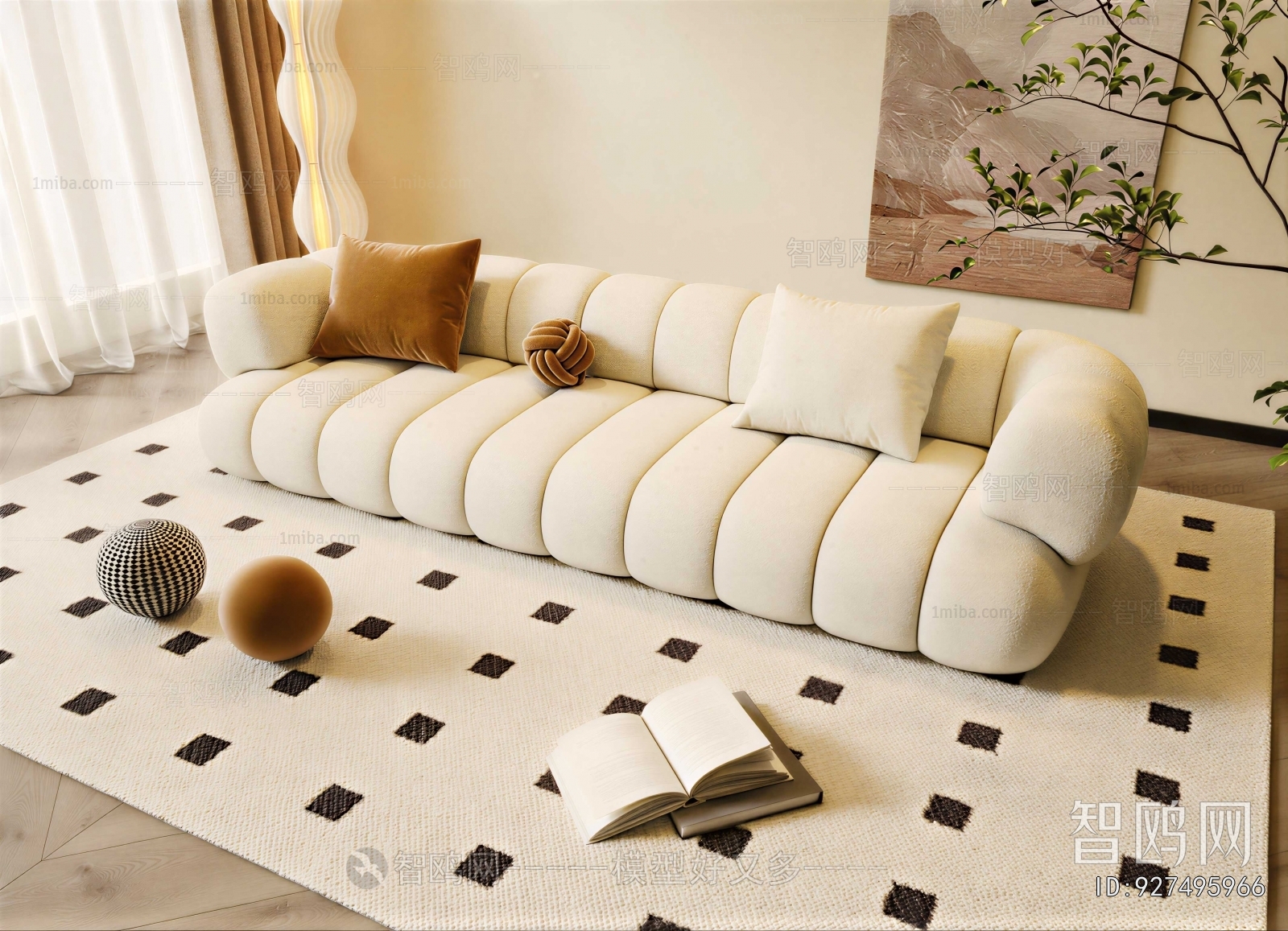 Modern Three-seat Sofa
