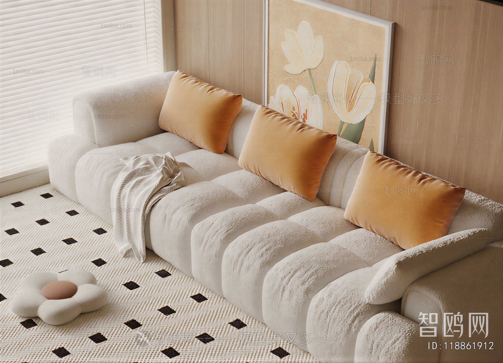 Modern Three-seat Sofa
