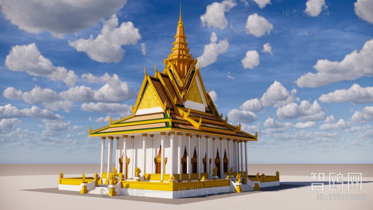 Southeast Asian Style Religious Architecture