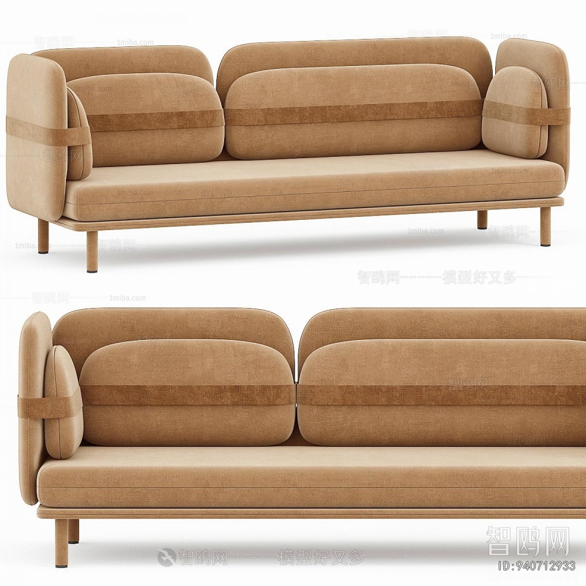 Modern Three-seat Sofa