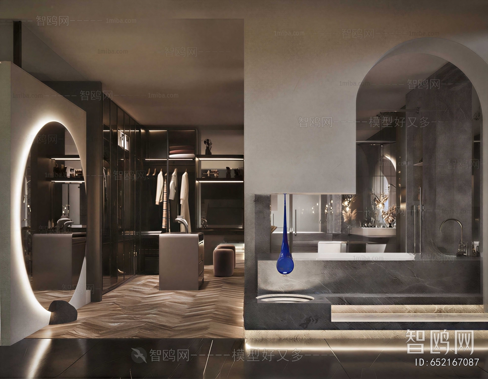 Modern Clothes Storage Area
