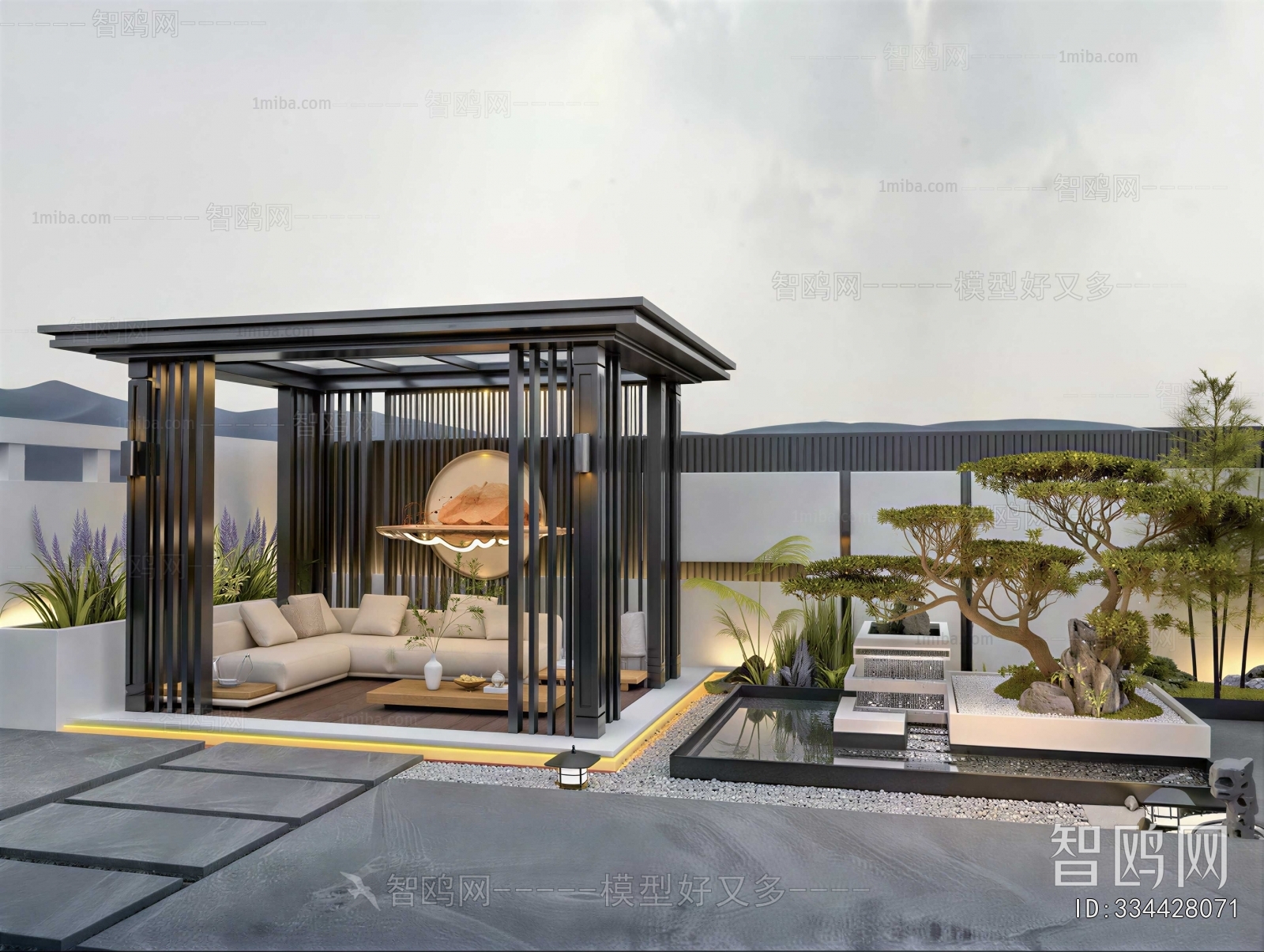 Modern Courtyard/landscape