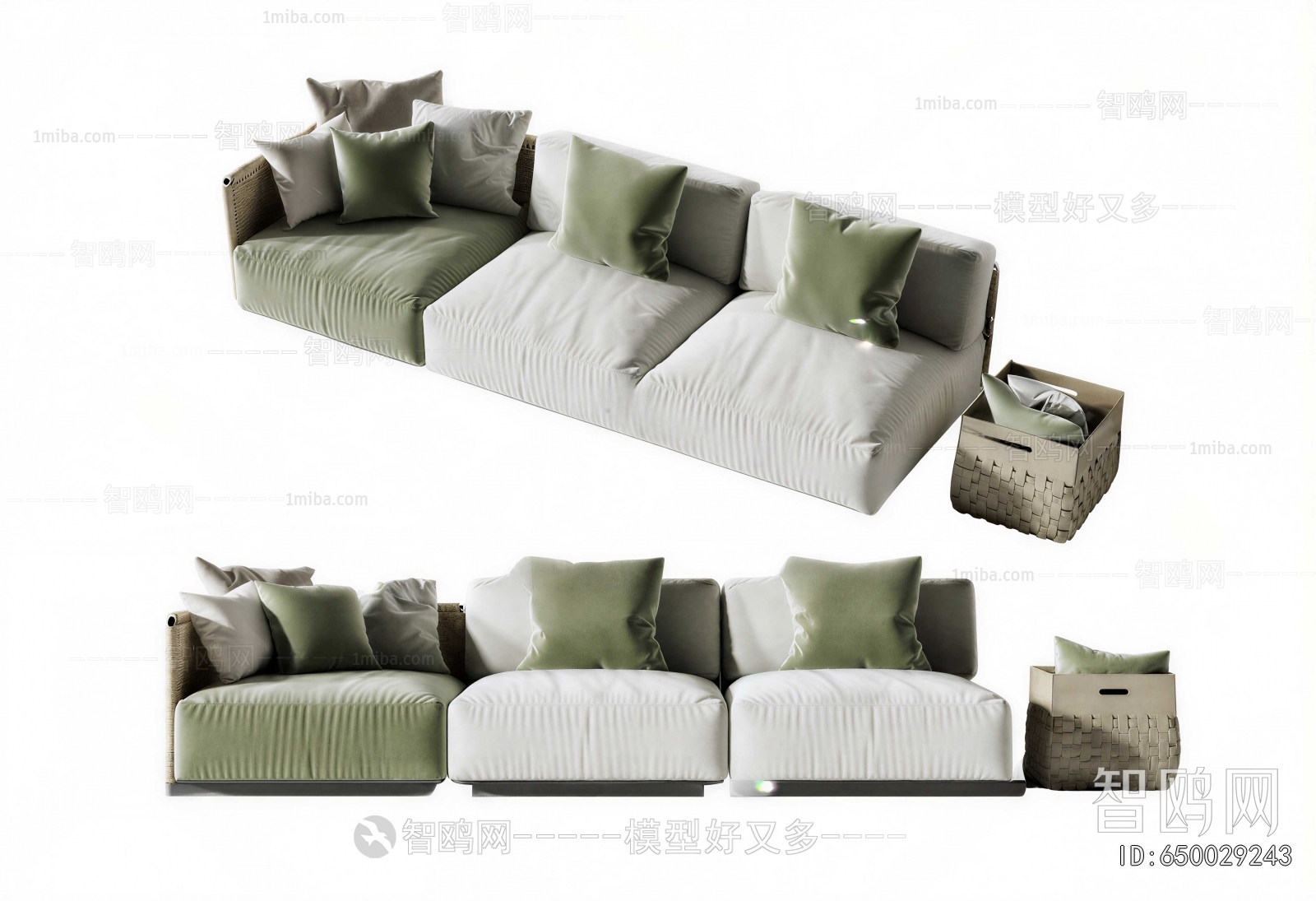 Modern Three-seat Sofa