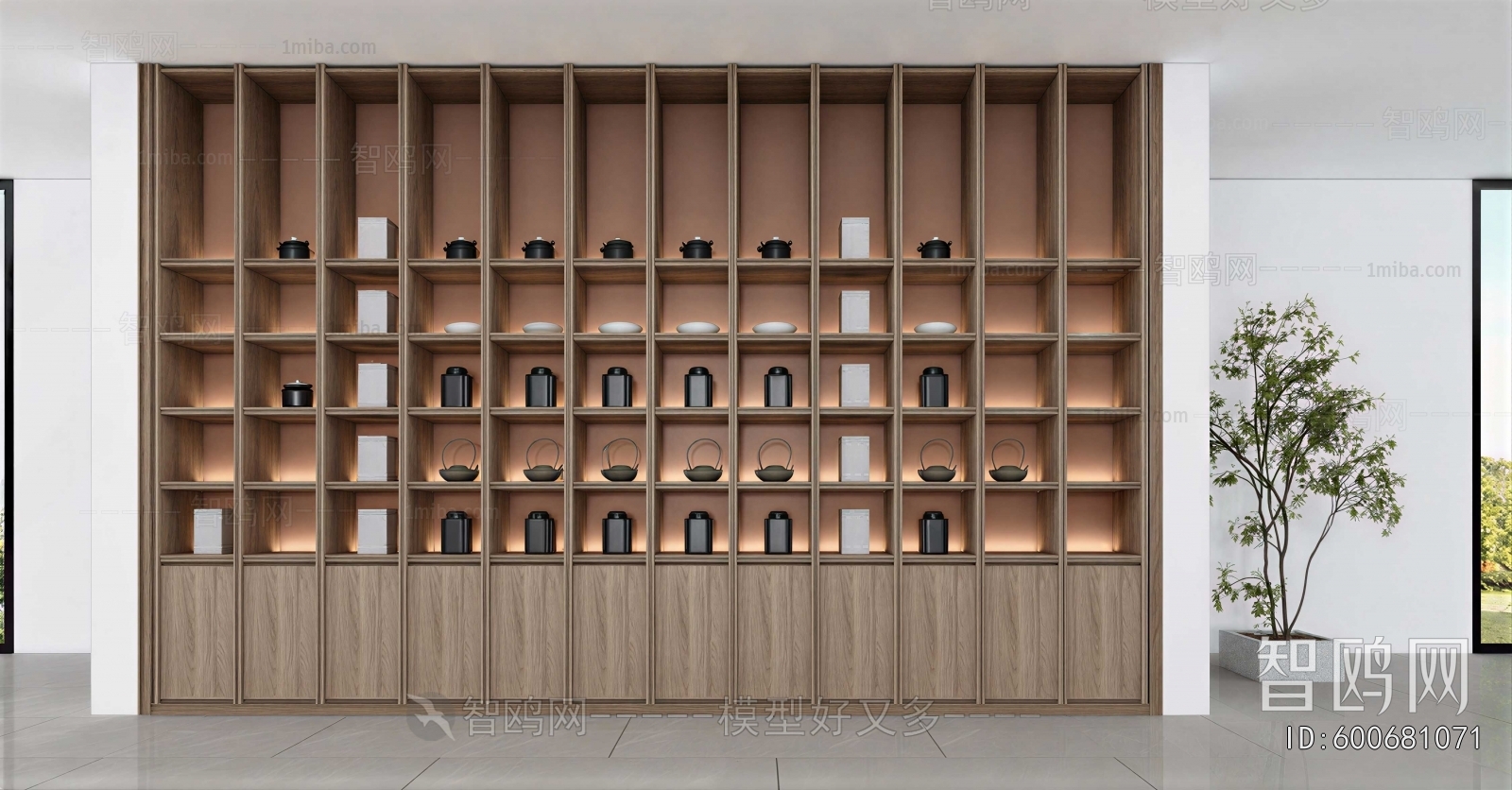 New Chinese Style Bookcase